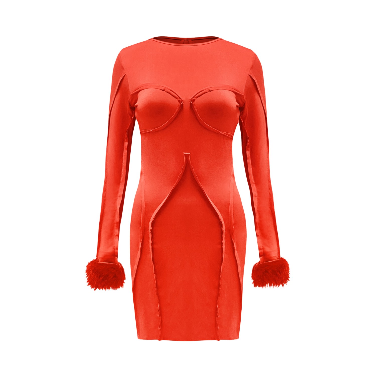 Ow Collection Ciara Mini Dress In Red