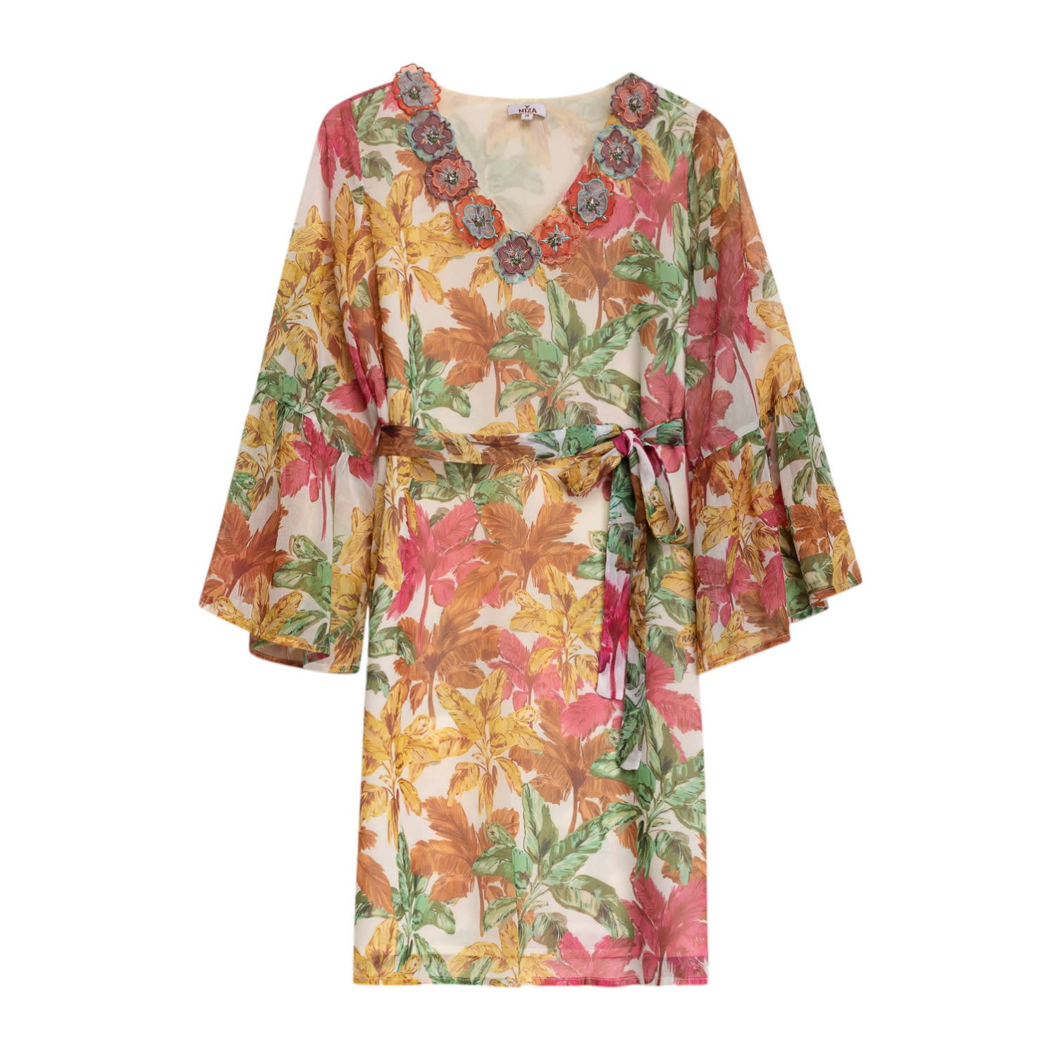 Niza Women's Short Airy Dress Zanzibar