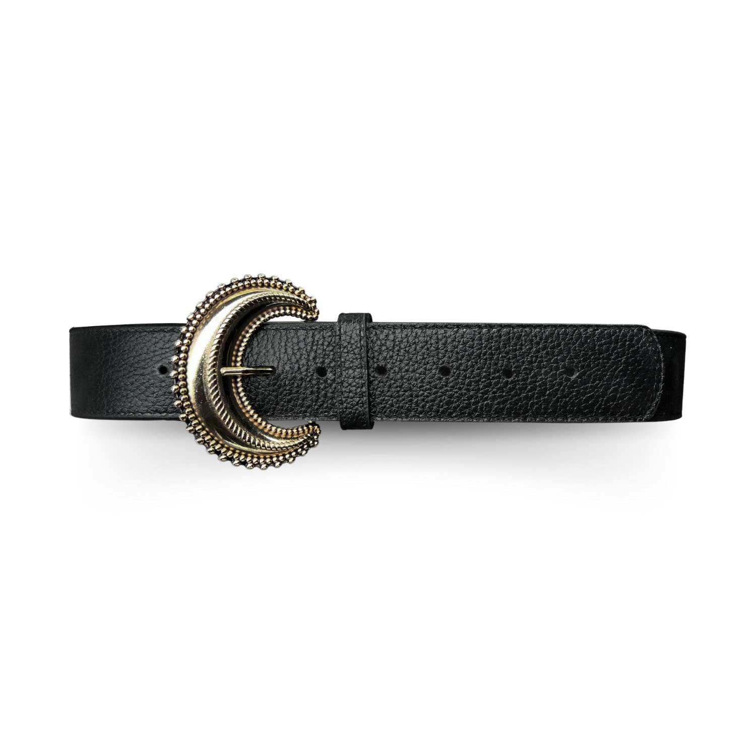Indigolush Women's Boheme Black Gold Belt In Black