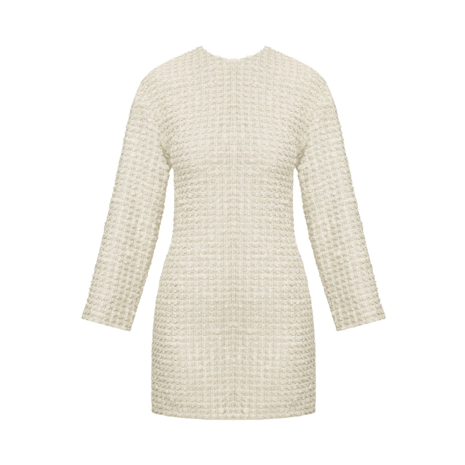 cream tweed dress Sheath Colorblock Dress main image 0
