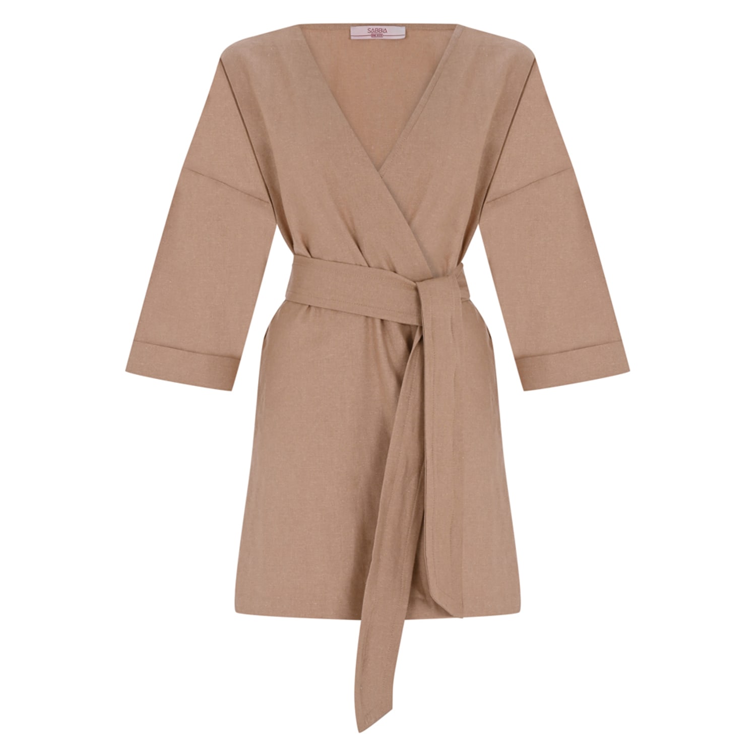 Women’s Neutrals Eysa Woman Kimono - Beige One Size Sabbia