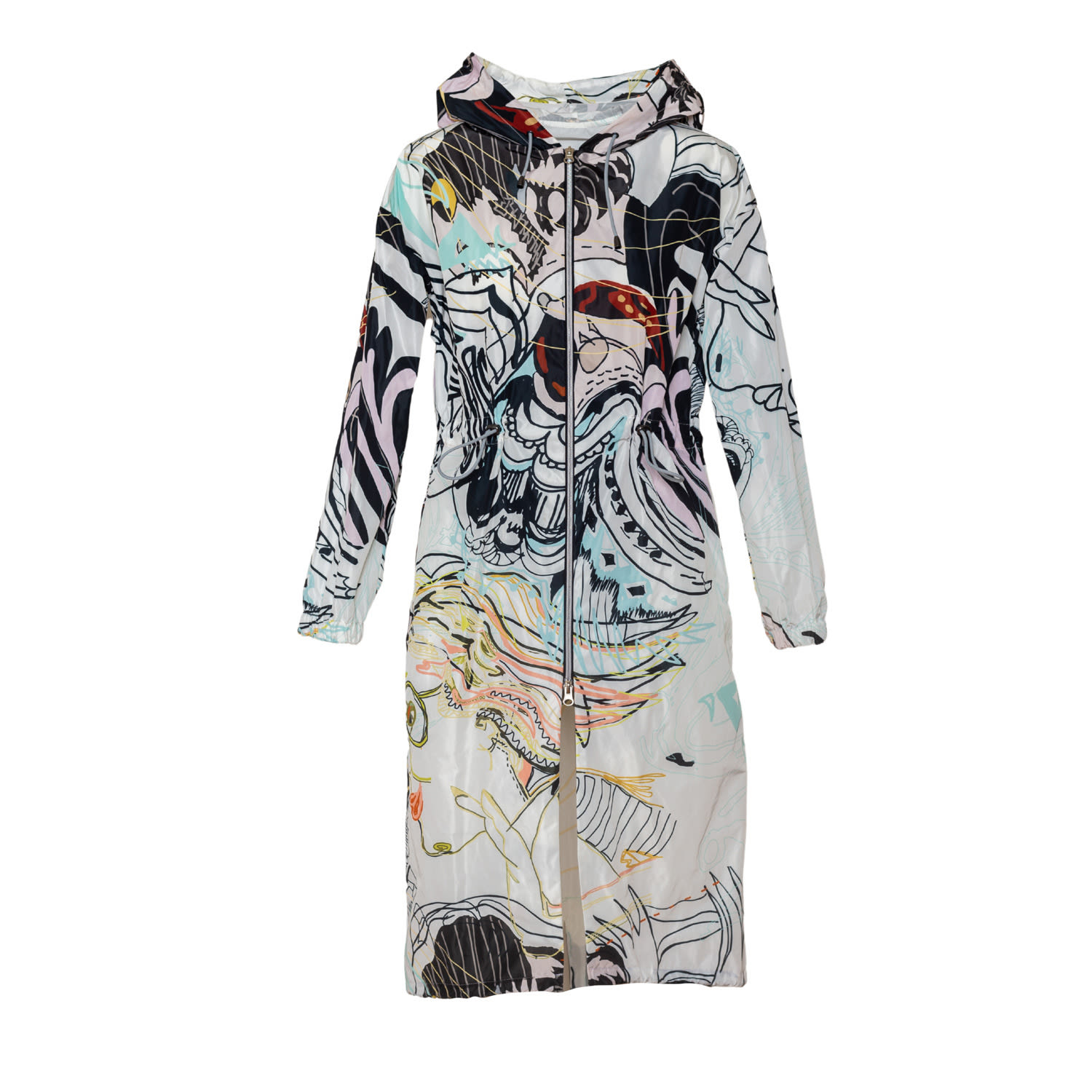 Artista Women's Bath White Printed Jacket In White