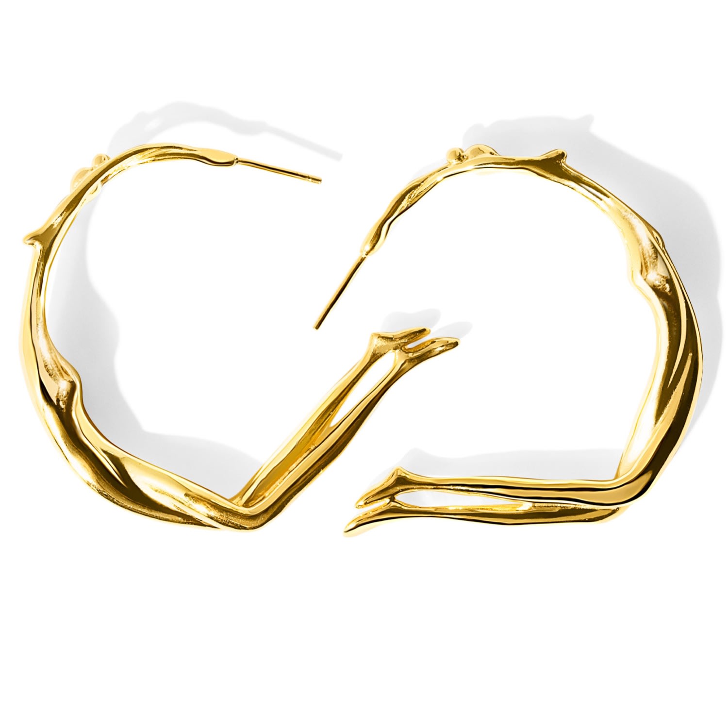 Women’s Gold Scarlett Large Hoops Minnie Lane