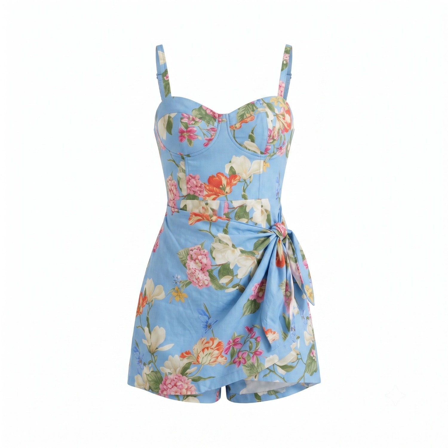 Women's Blue Praya Romper | Xxs | Yumi Kim