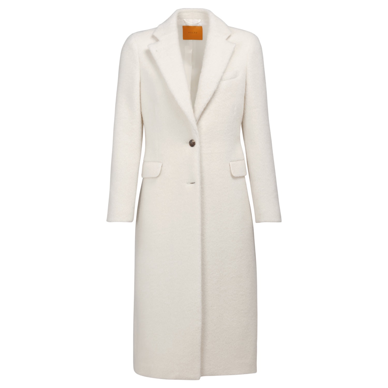 Women’s Limited Edition White Alpaca Coat Extra Large Vulto