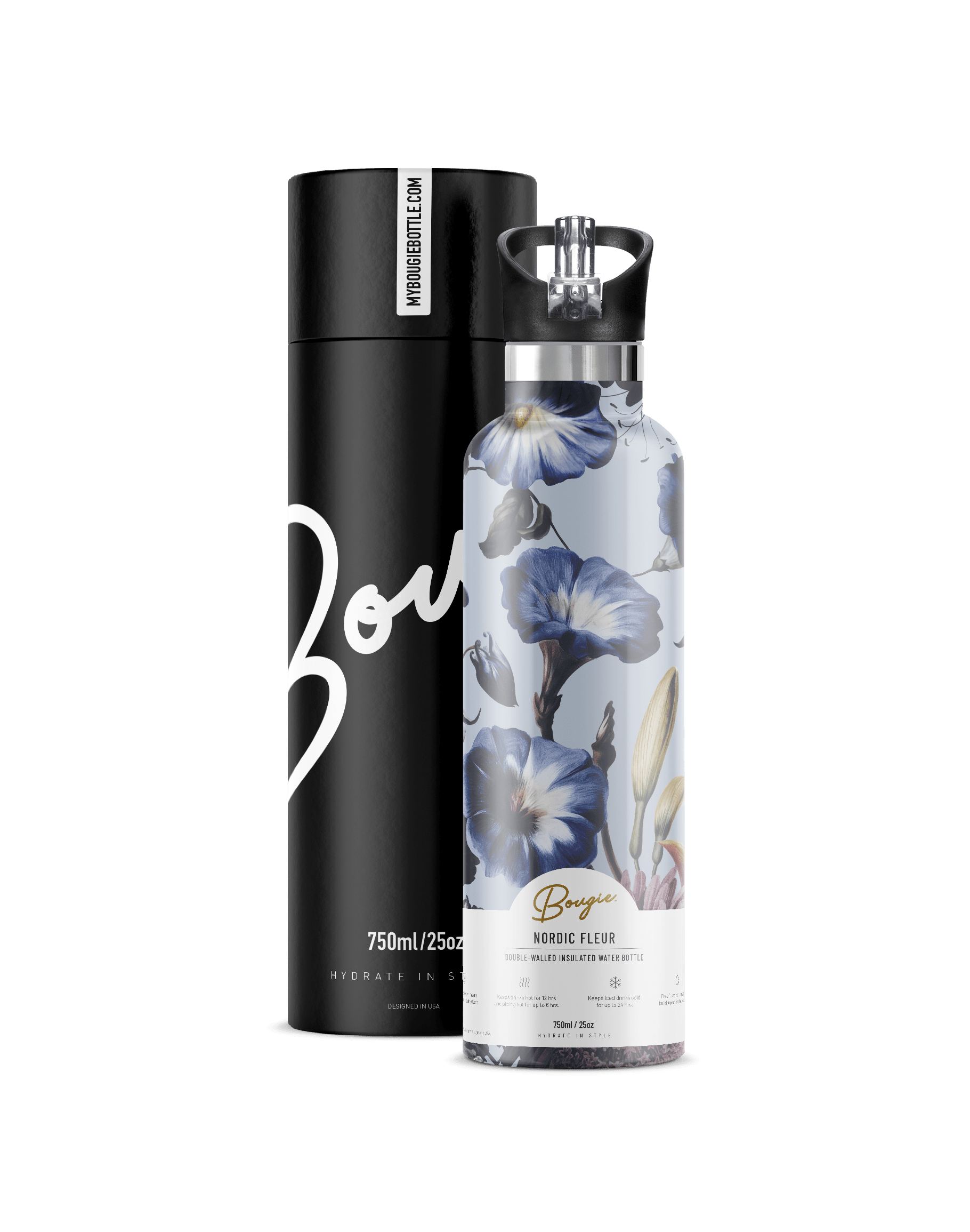 My Bougie Bottle Women's Blue Nordic Fleur In Blue