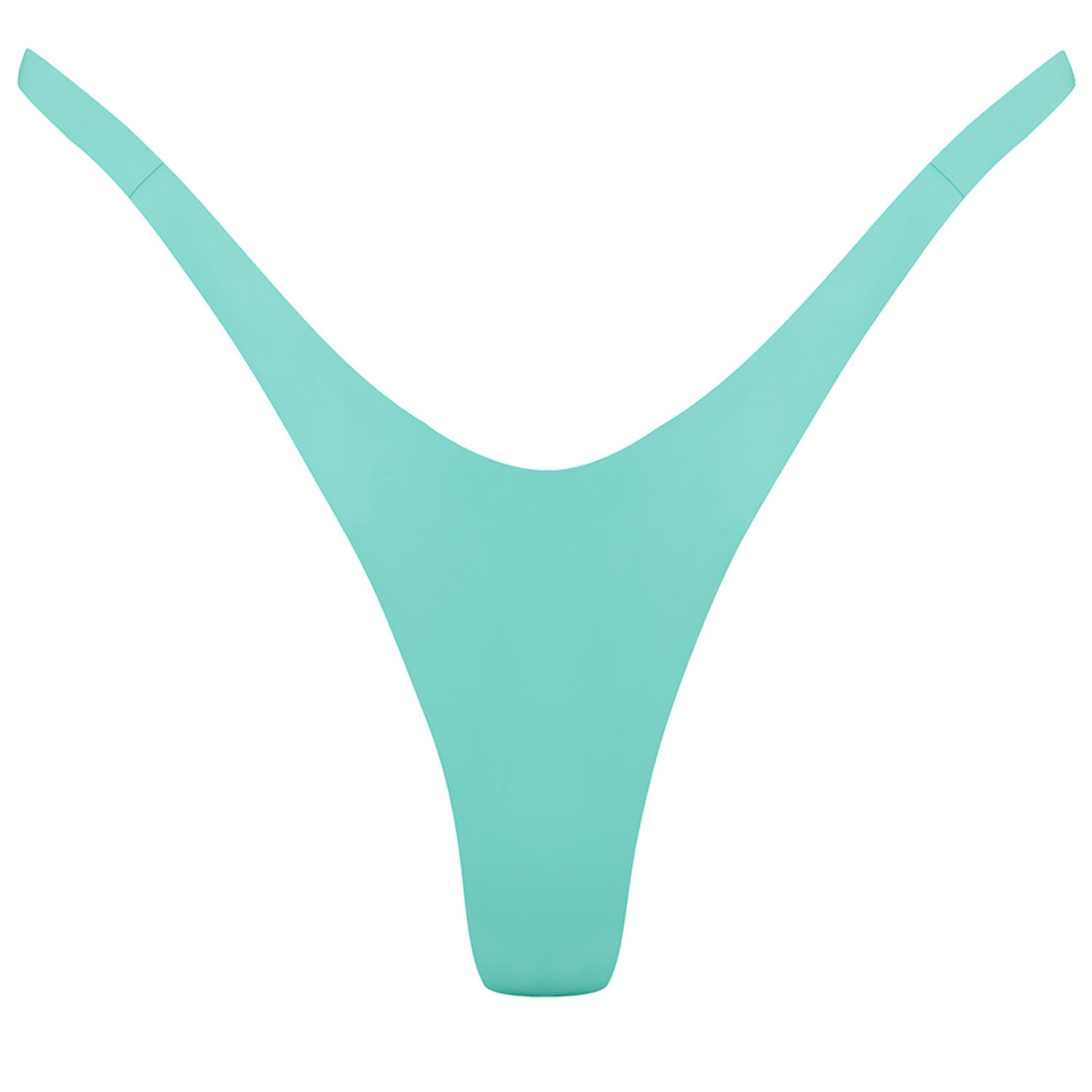 Elissa Poppy Women's Latex G-string - Jade Green In Green