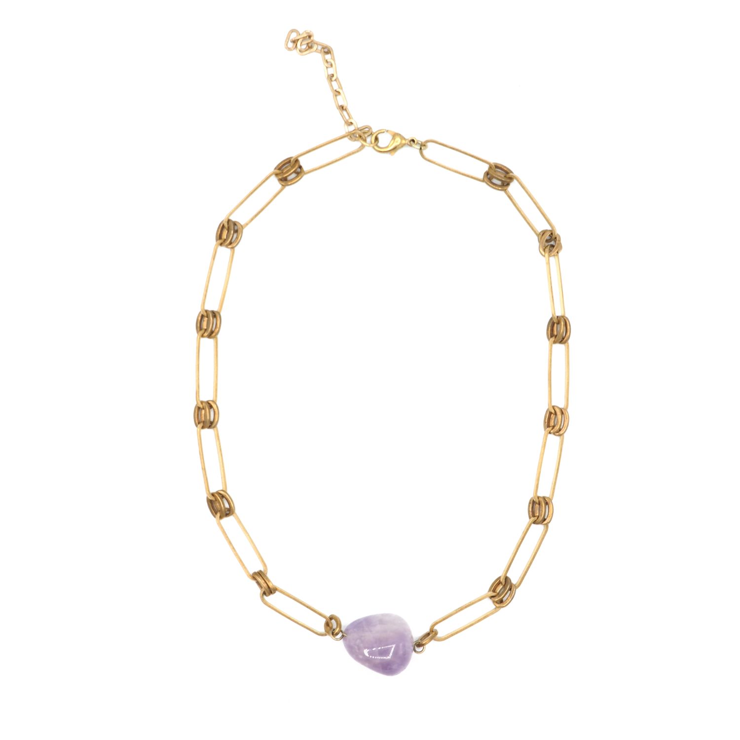 Women’s Pink / Purple / Gold Ilena Necklace - Purple Sita Nevado