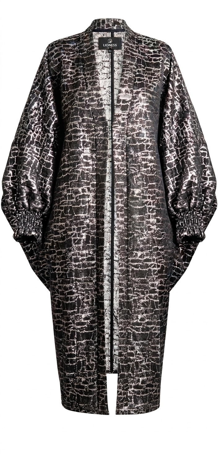 Women's Neutrals Puzzle Posh Kimono | Large | Lioness by Tf