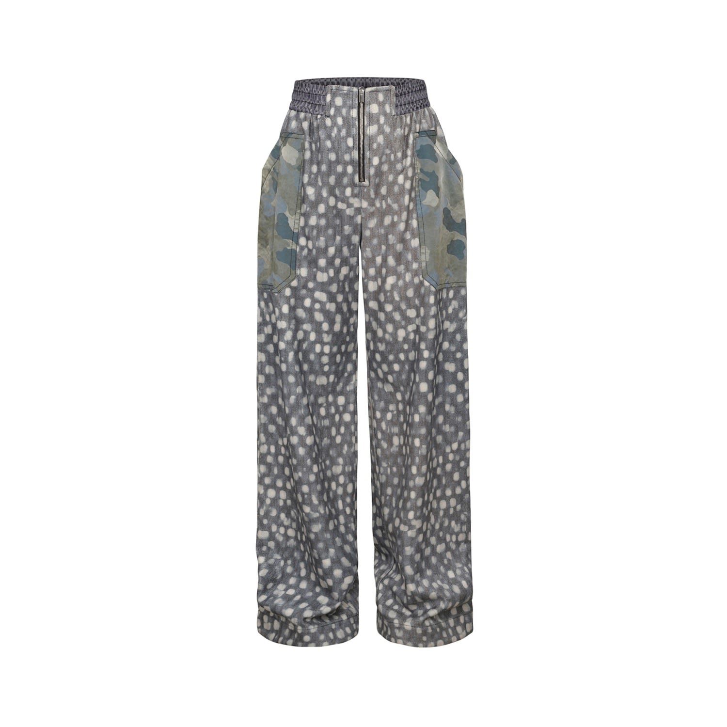Thefour Women's Grey / Blue Fuel Pants - Opal In Blue/grey