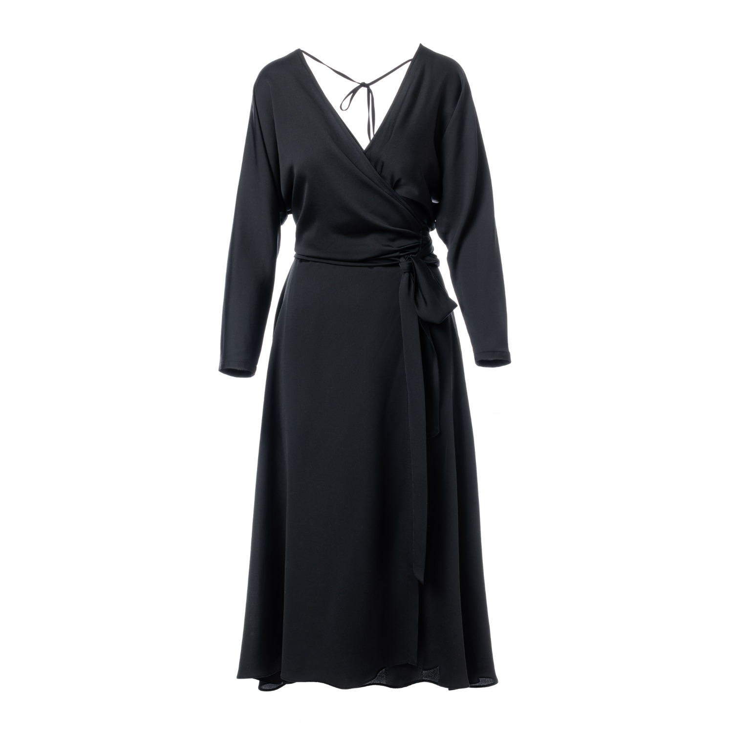 スーパーセール期間限定 wrap-dress-with-long-raglan- ワンピース