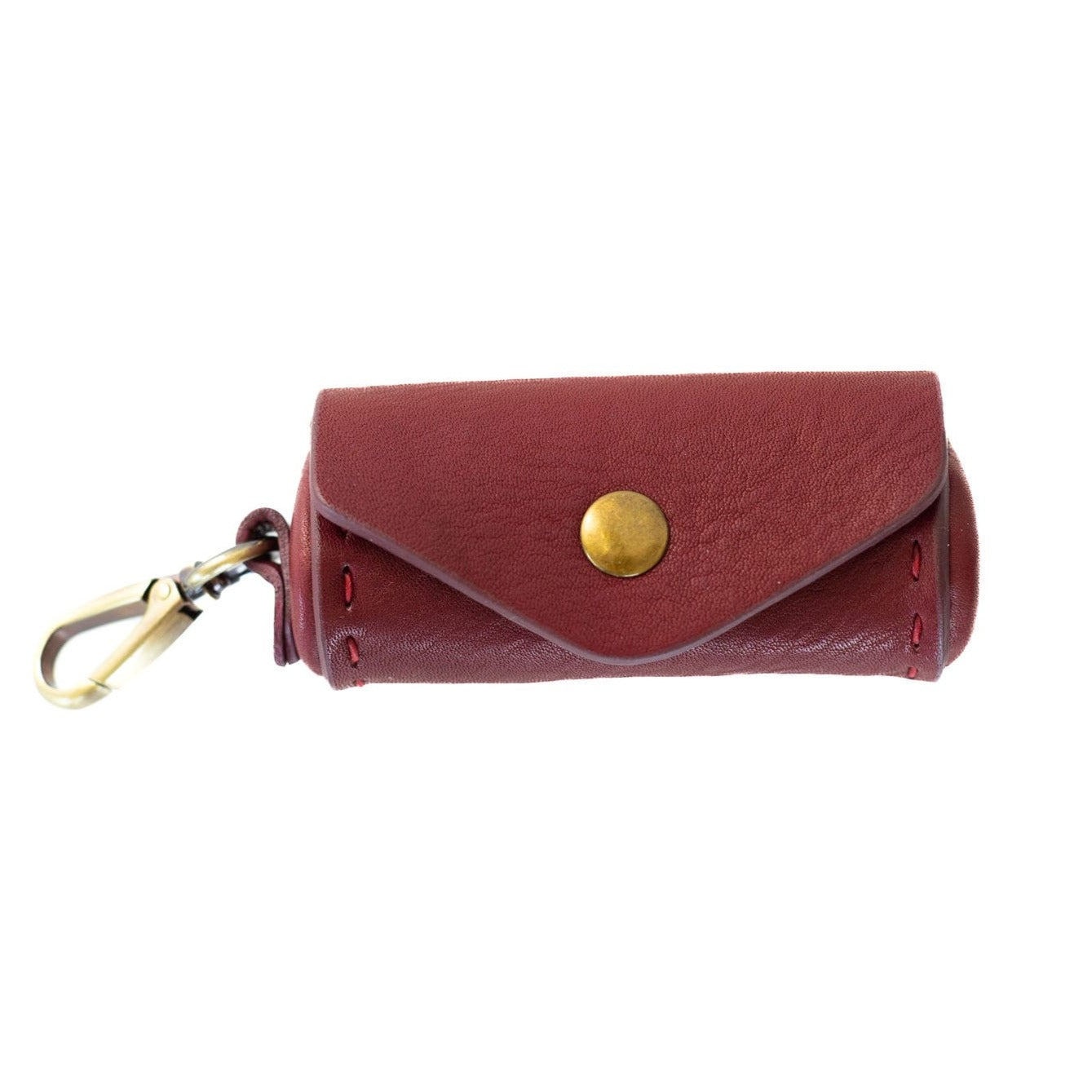 Brown / Red Gilda Lipstick Case - Cranberry One Size Sapahn