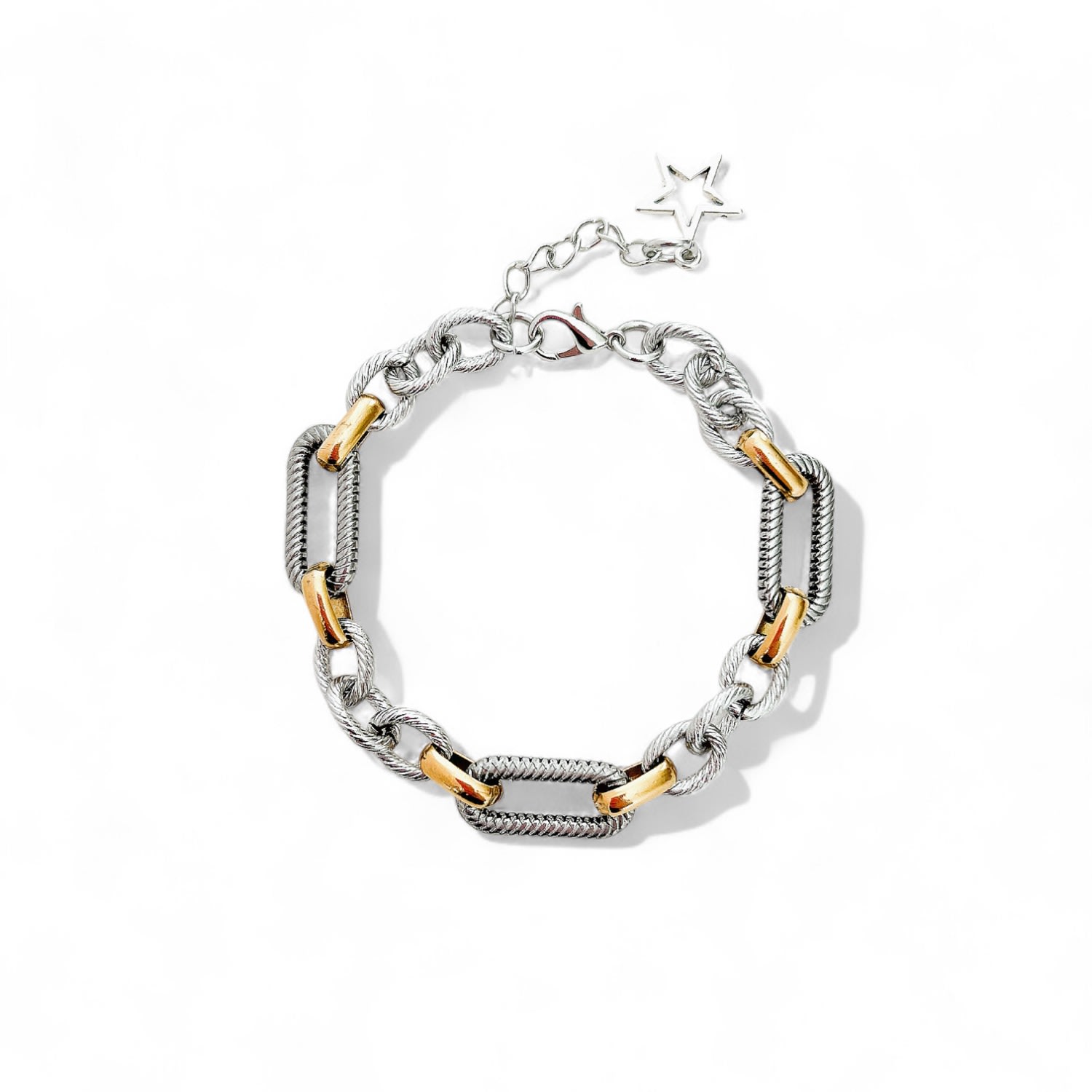 Vicky&nico Women's Gold / Silver Two Tone Metallic Alpheratz Bracelet