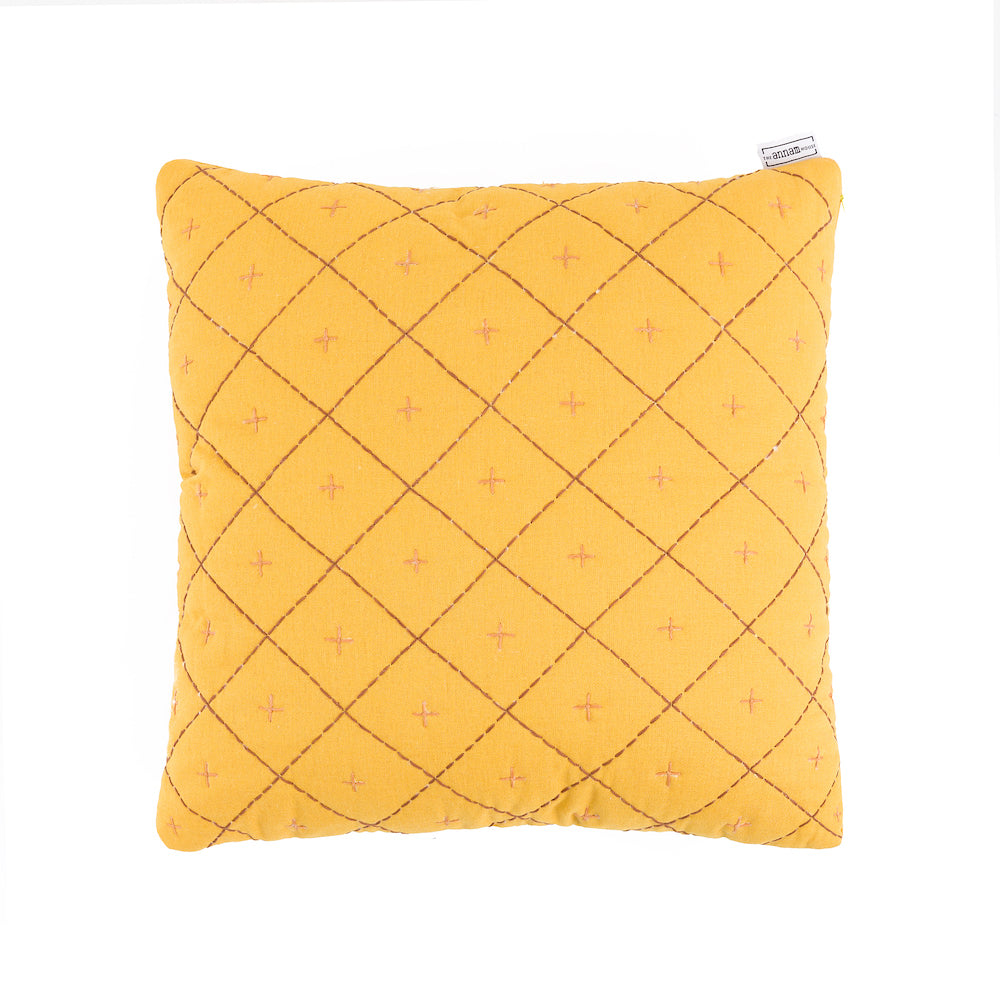 Dalat Cushion - Mustard One Size The Annam House