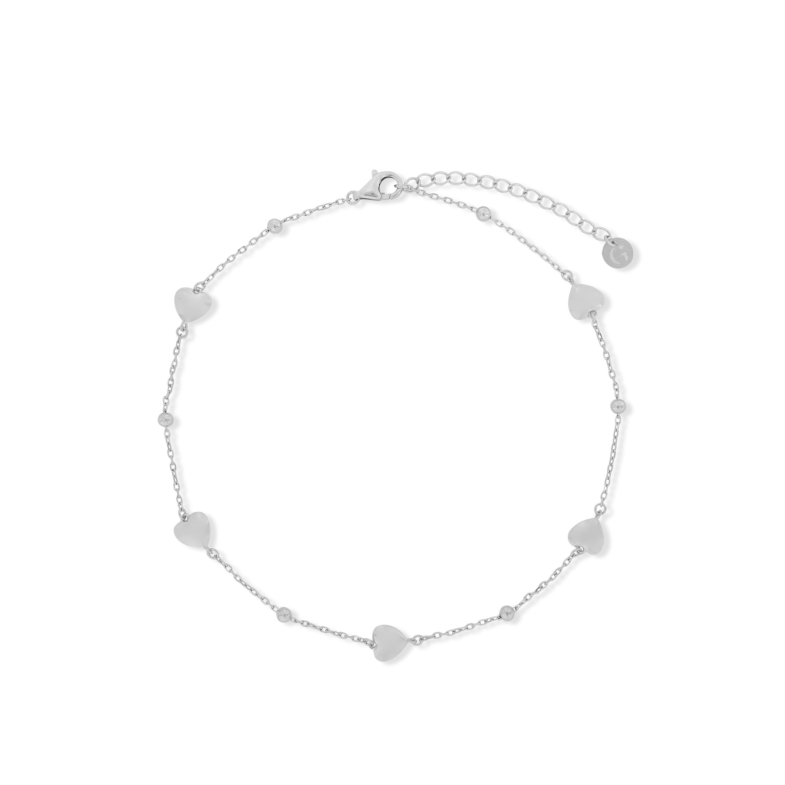 Gold Trip Women's Hearts Satellite Bracelet In Silver In Silver