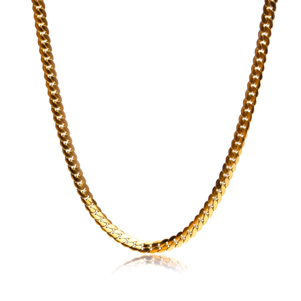Tseatjewelry Women's Gold Sneak Chain Necklace