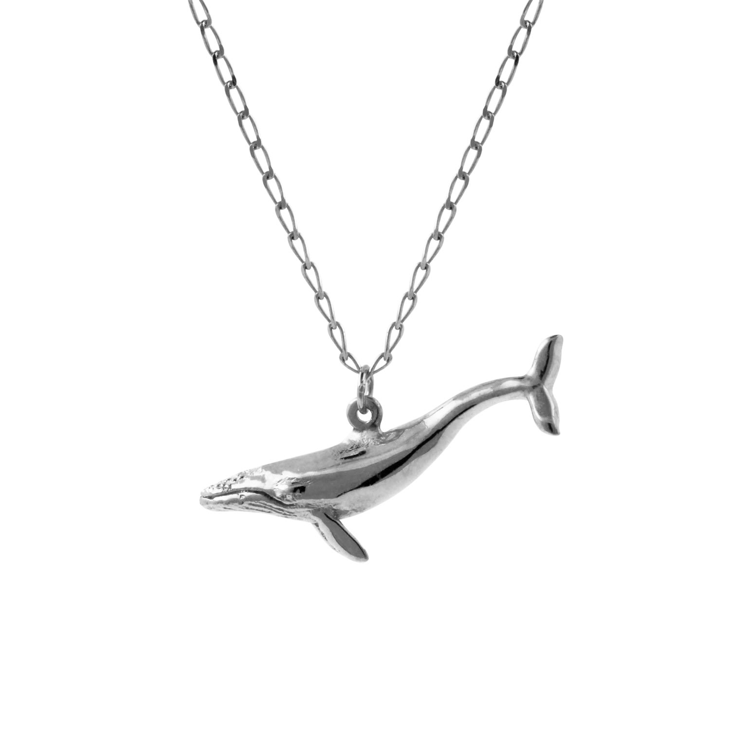 Women’s Blue Whale Necklace - Silver Lee Renee