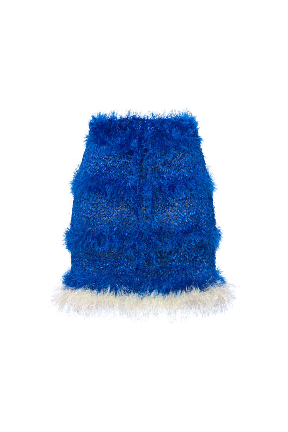 Shop Andreeva Women's Classic Blue Handmade Knit Skirt