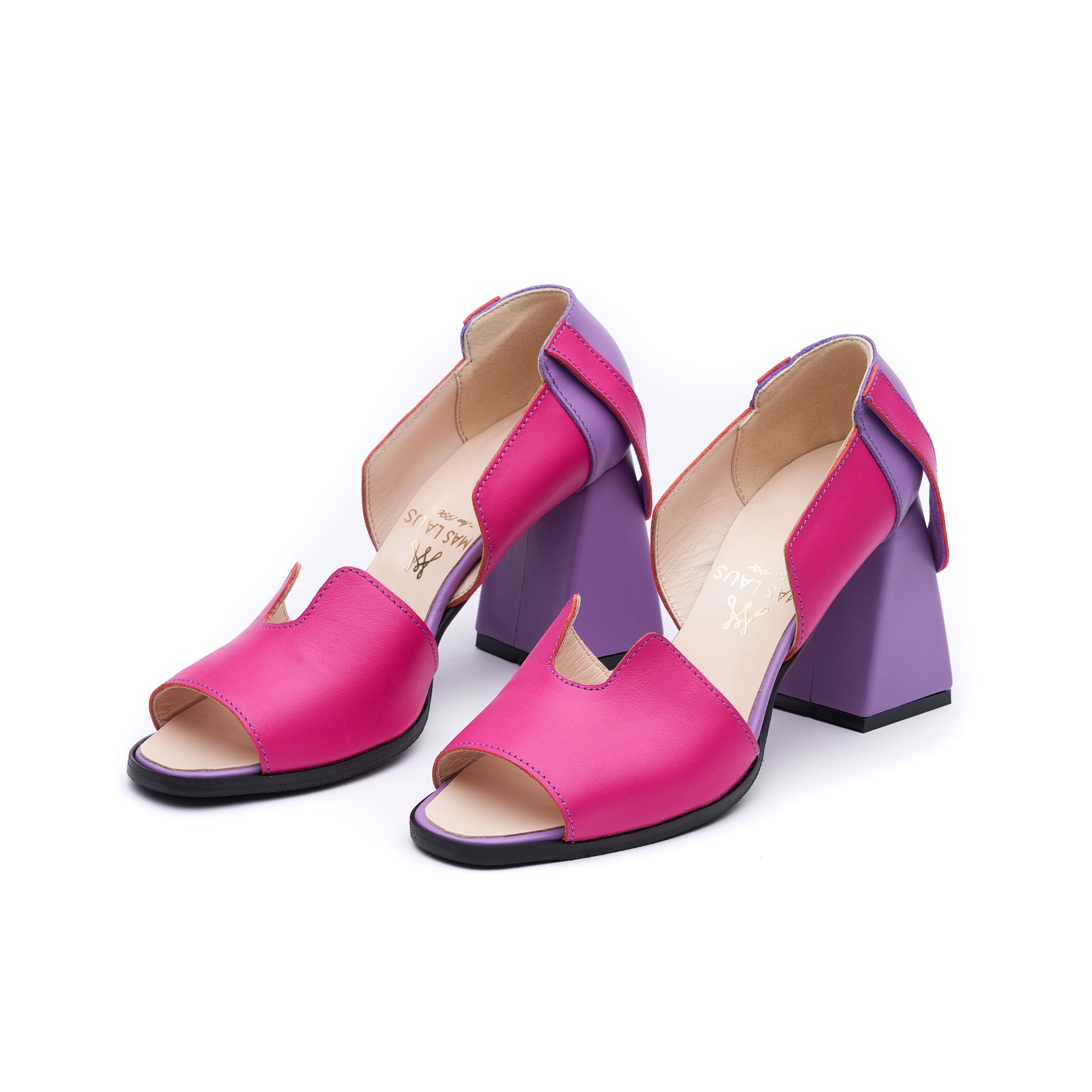 Women’s Pink / Purple "Colourful Heels Candies Pink And Purple" 5 Uk Mas Laus