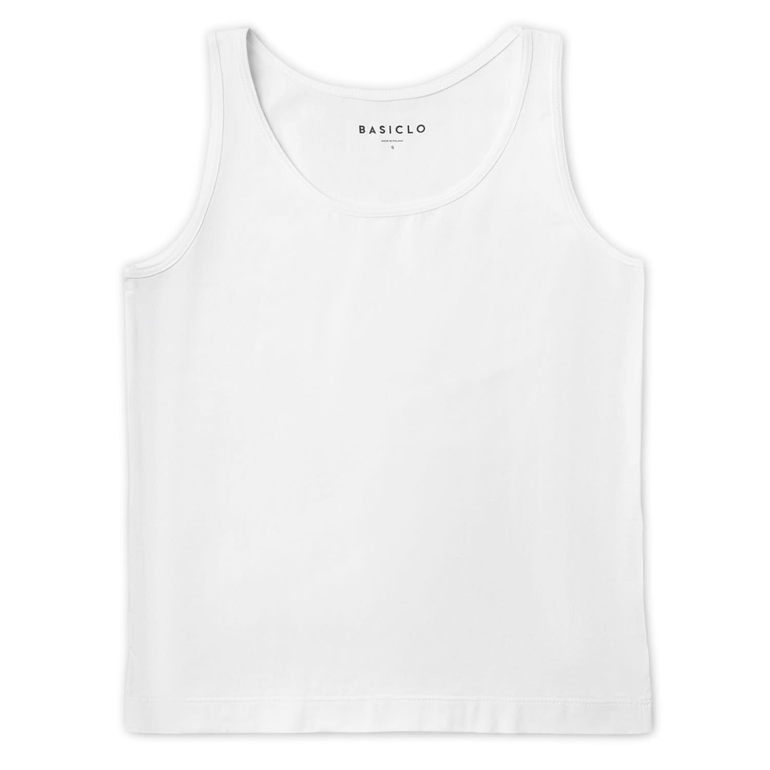 white baggy vest top