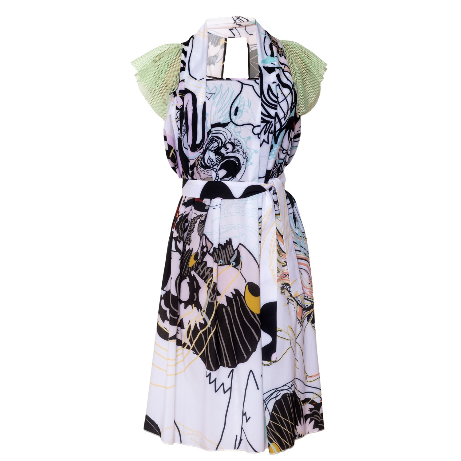 Artista Women's White Bath Mint Dress In White