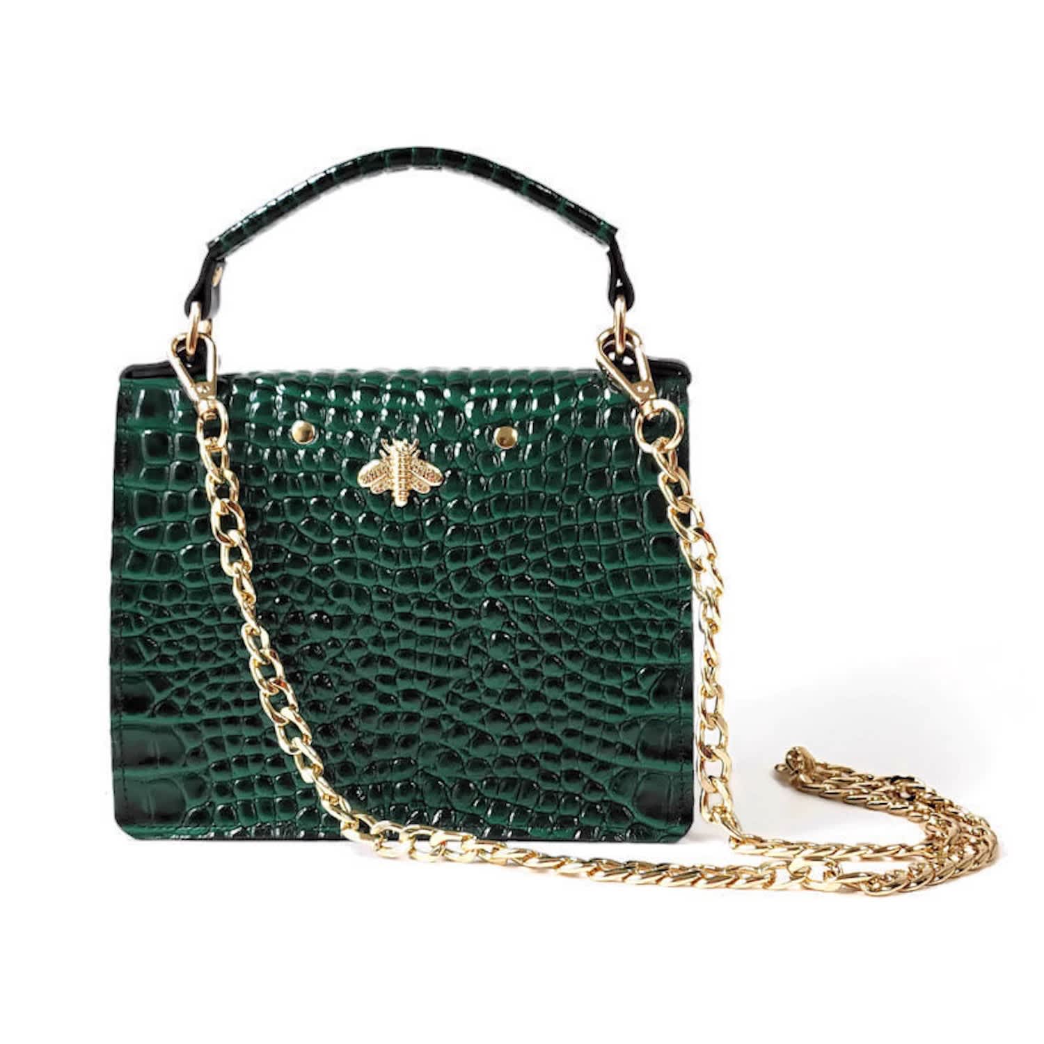 topshop marissa crocodile mini bag