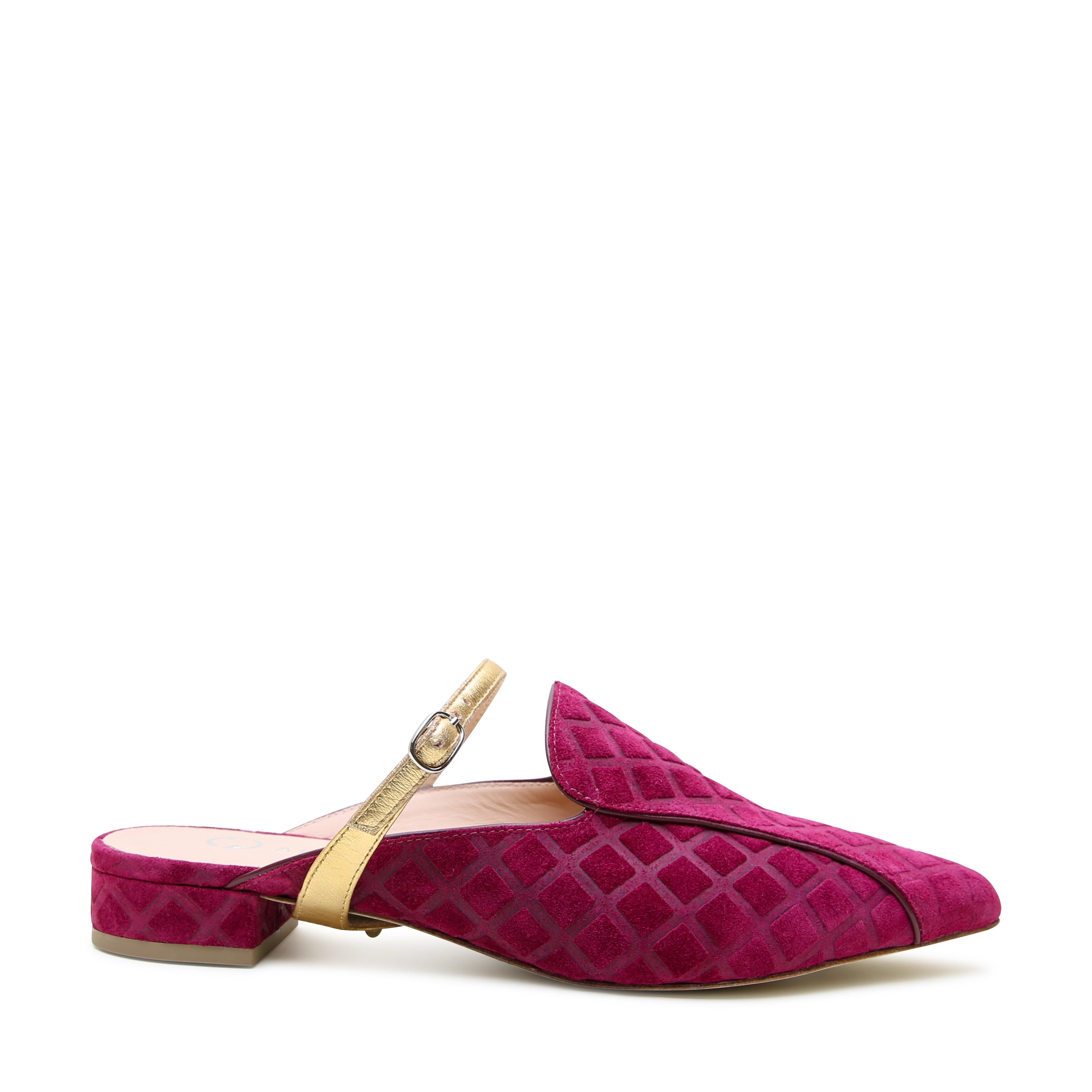 Alterre Women's Purple / Red Malbec Puff Twiggy Pointed Loafer In Multi