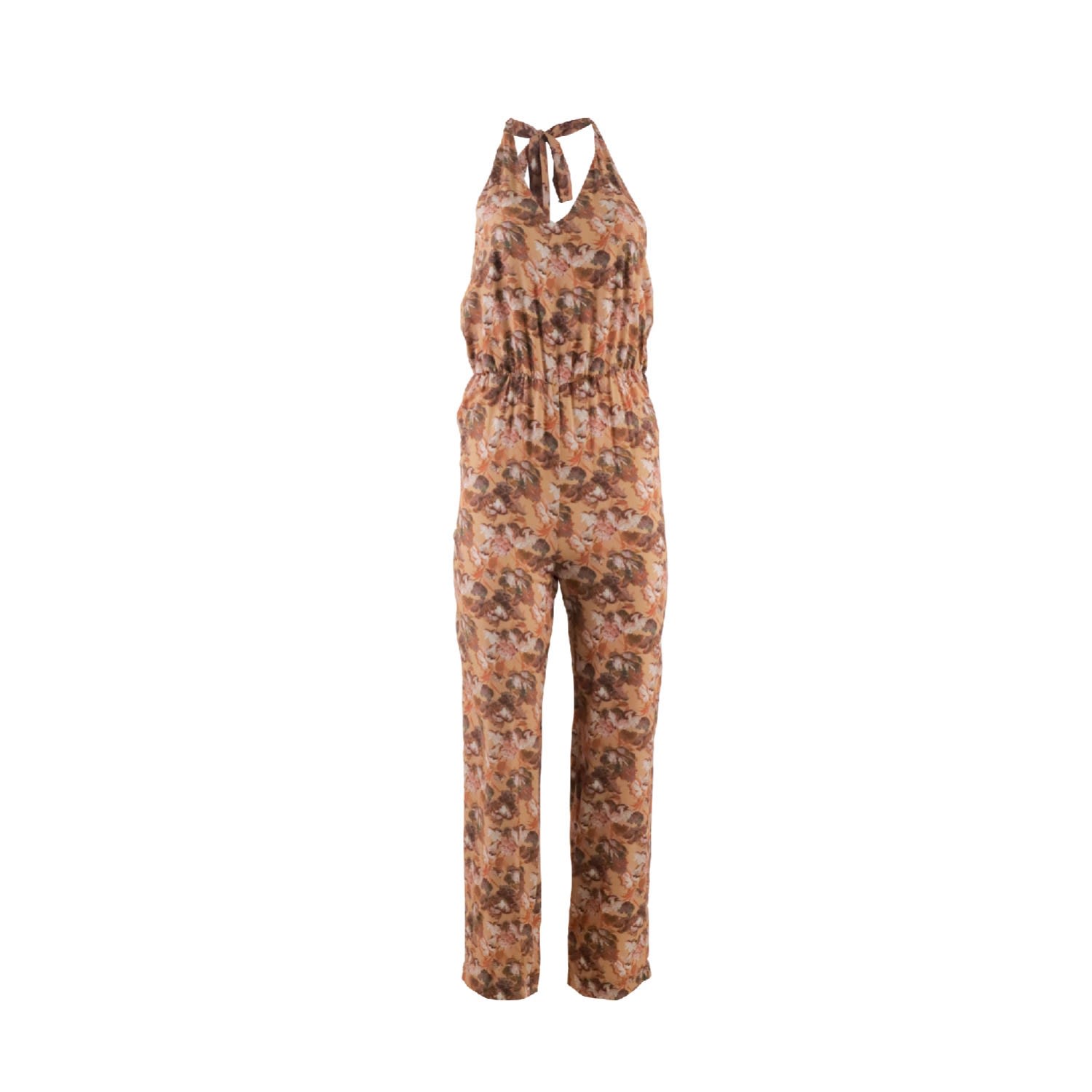 Women’s Brown Juliana Jumpsuit Lotus Dark M/L Morrato Bali