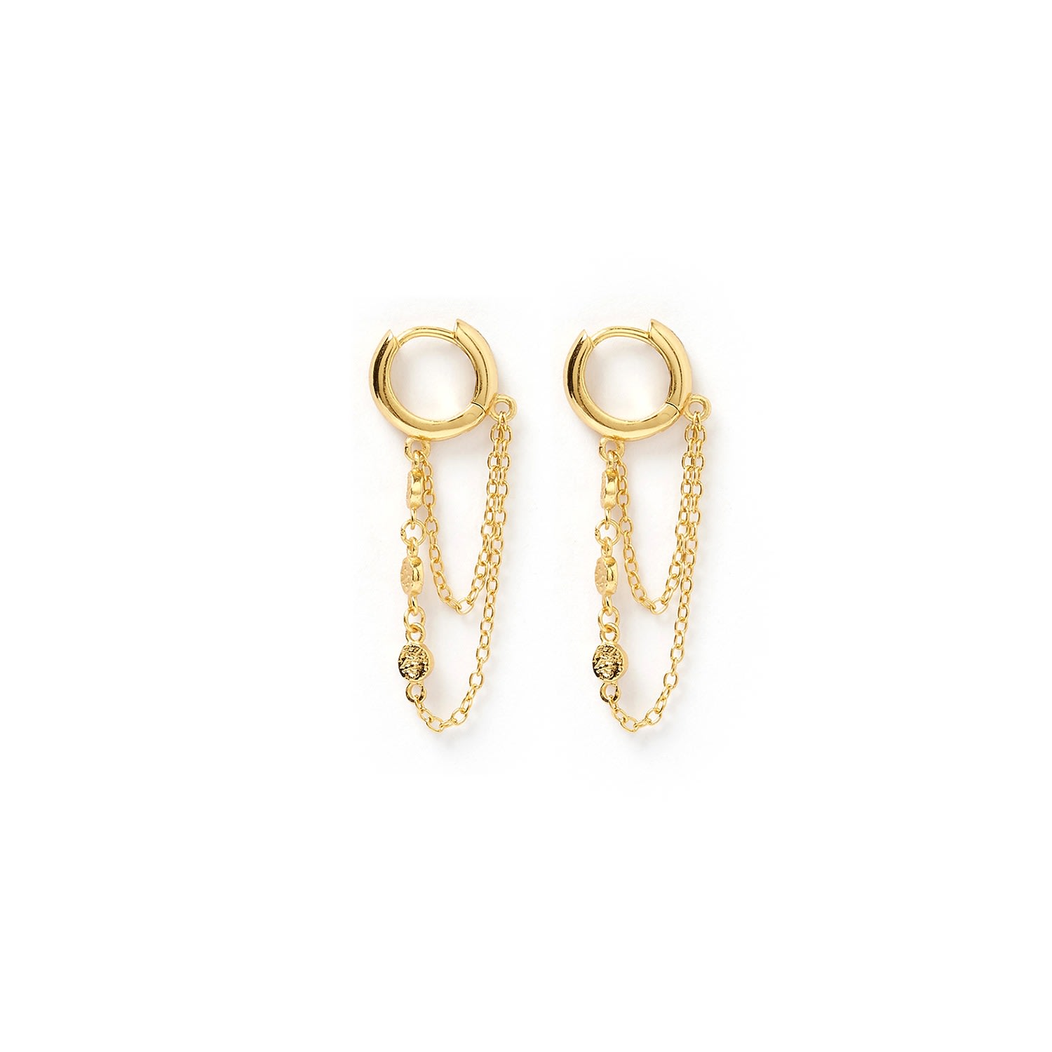 Arms Of Eve Women's Paloma Gold Huggie Earrings In Gold
