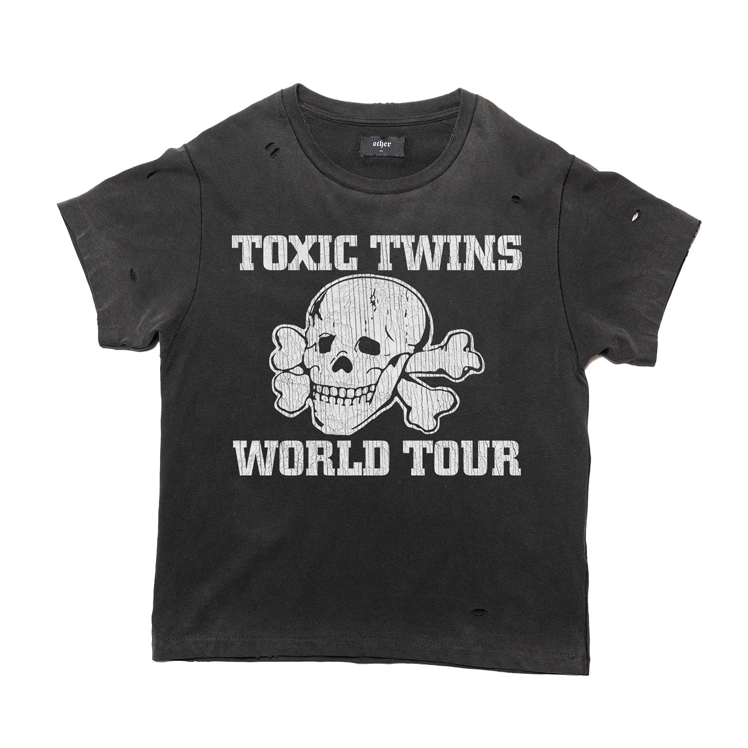 Women’s Aerosmith - Toxic Twins - Vintage Band T-Shirt - Heavy Relic Black Large OTHER UK