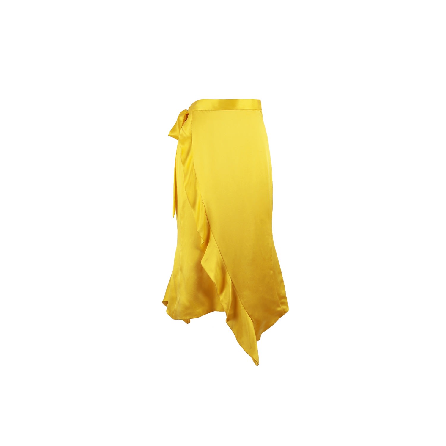 Women’s Yellow / Orange Sakura Wrap Skirt - Yellow & Orange Small Emma Wallace