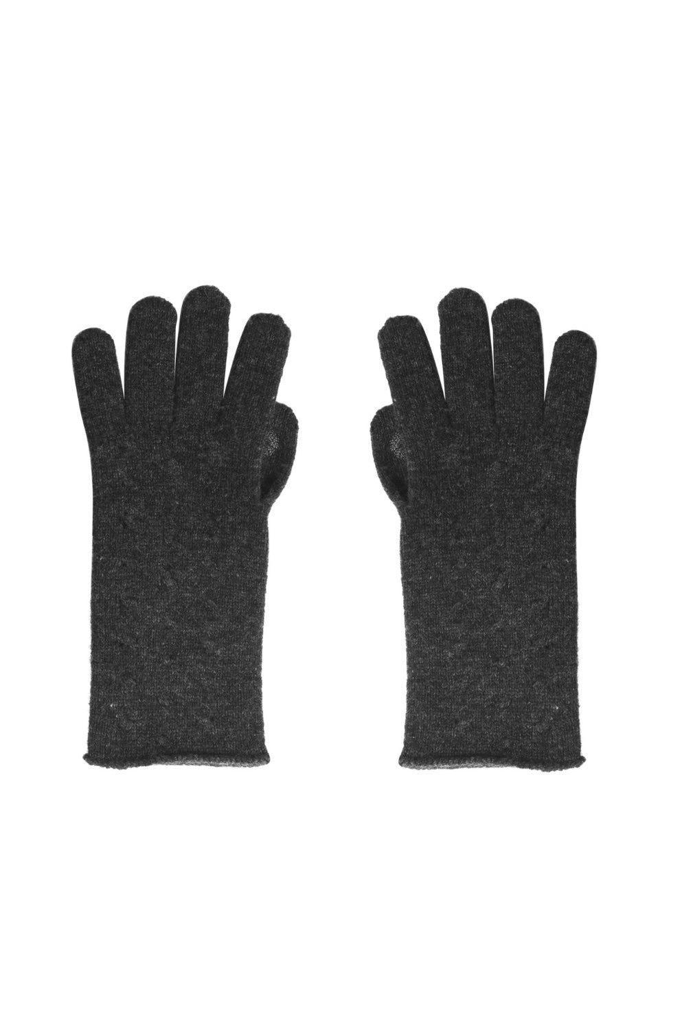 Justlove Women's Cashmere Gloves Éloque Dark Grey In Grey