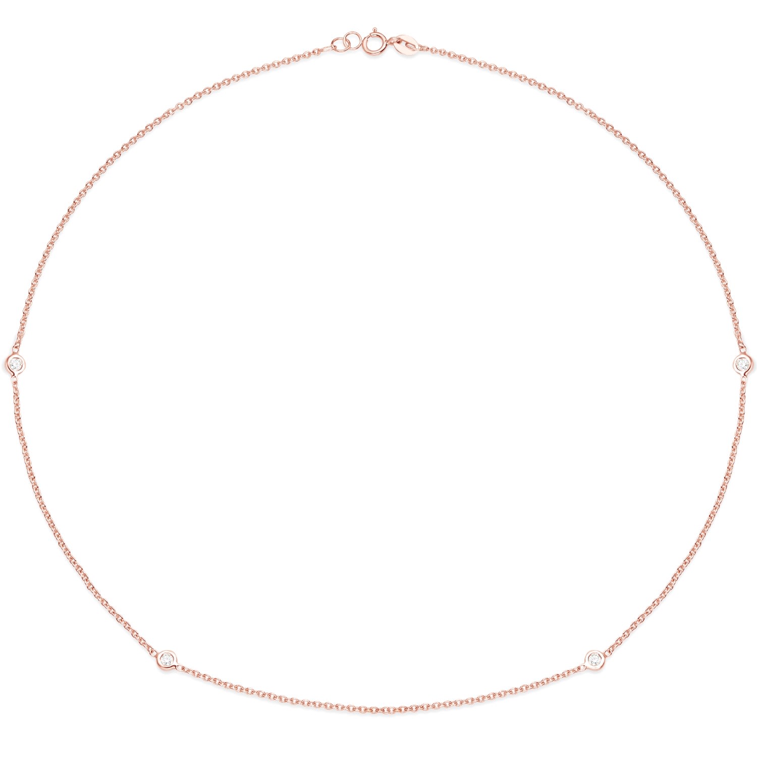 Women’s Essential Quartet Necklace - Rose Gold Caye Joaillier