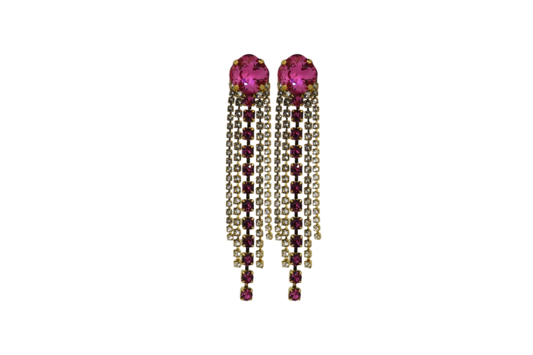 Vickisarge Women's Neutrals / Gold / Pink The Pink Shooting Stars In Gold