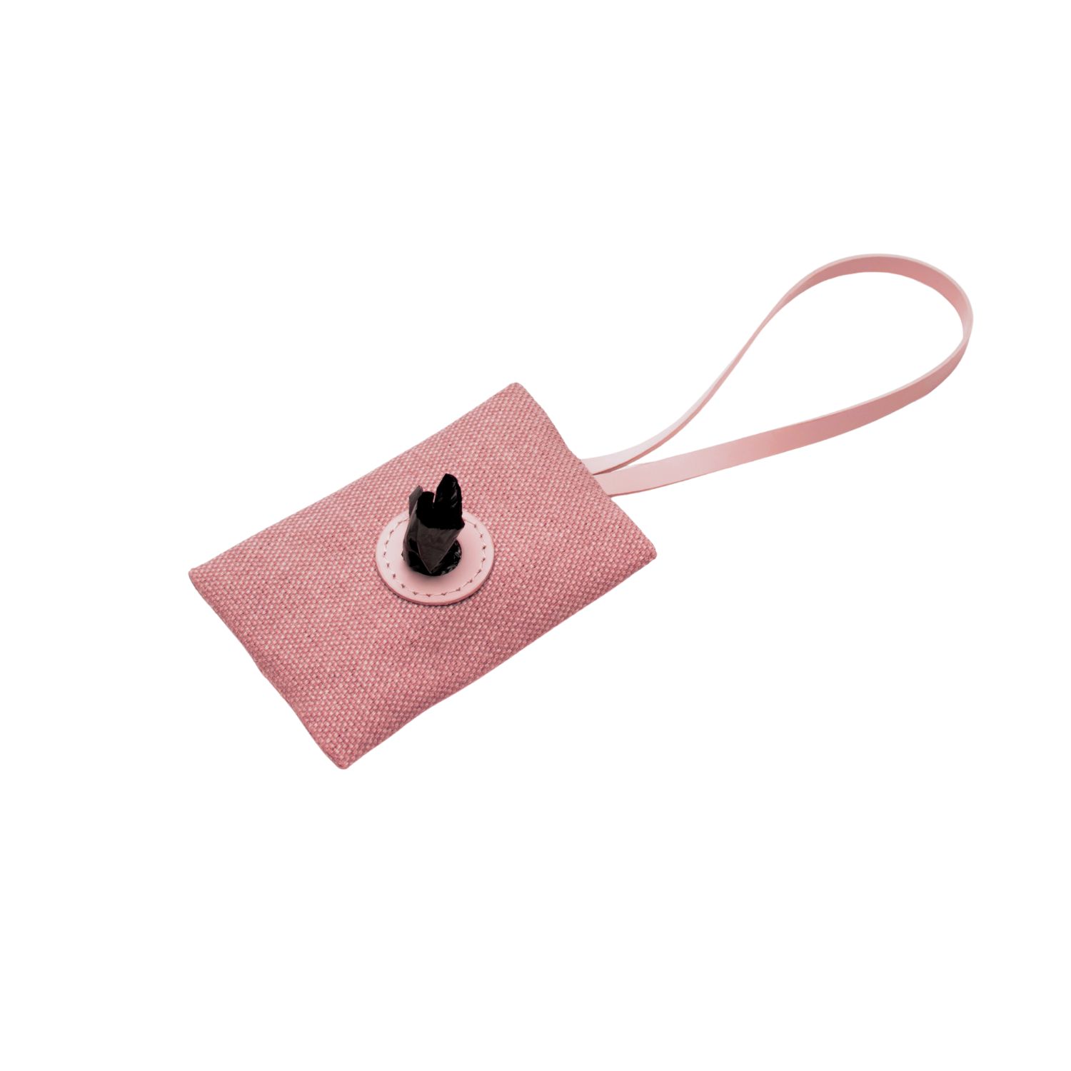 Canvas Dog Poop Bag Holder Pink | Zoë Pet Atelier