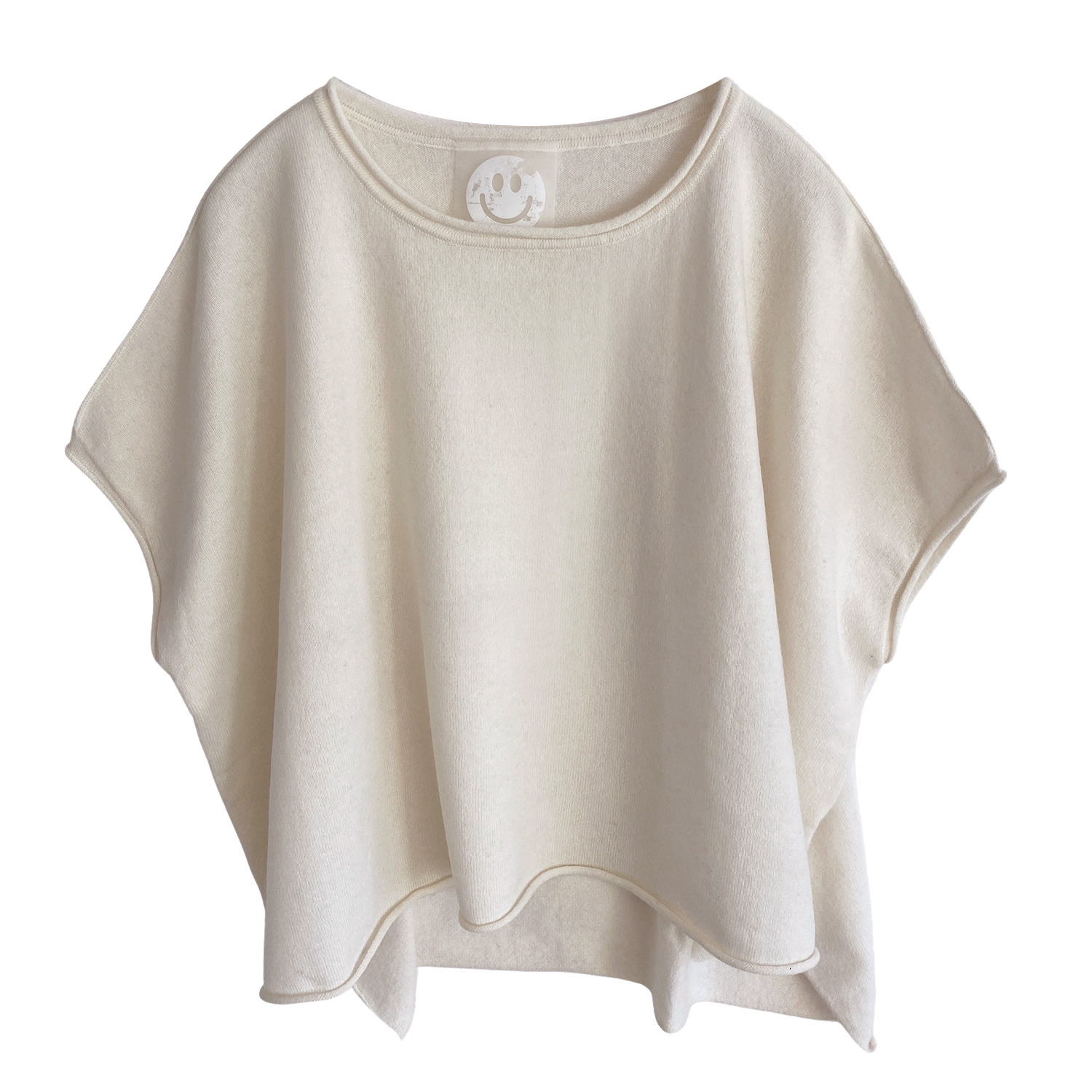 Zenzee Women's Neutrals Cashmere Capelet Top - Ivory In White