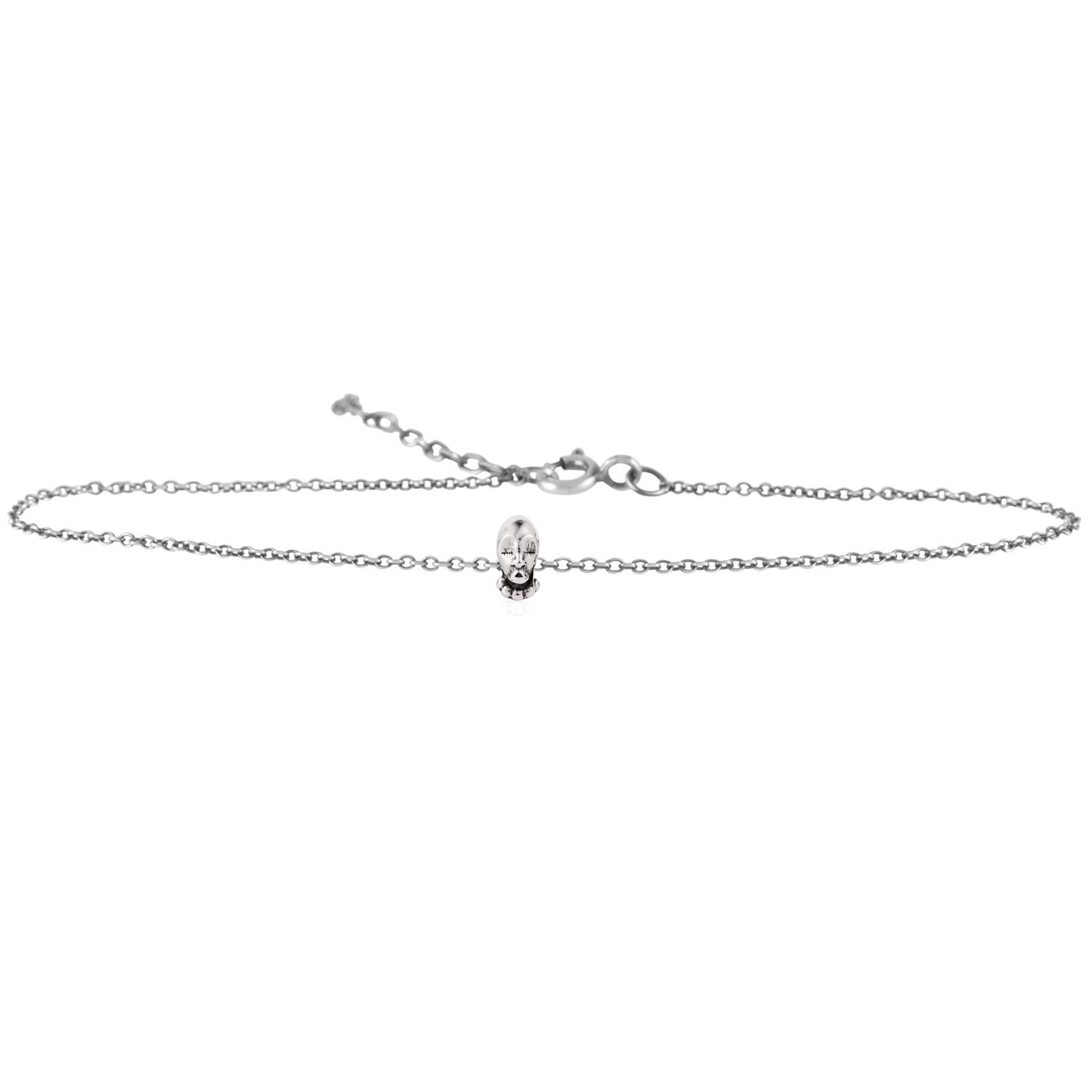 Women's Black / Grey / Silver Tiny Voodoo Orunla Bracelet Silver | Lee Renee