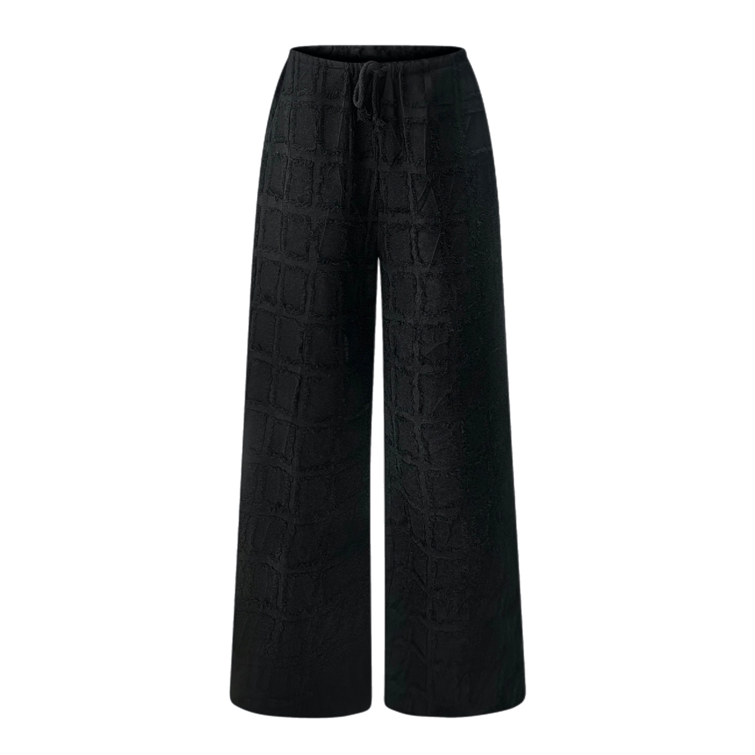 Ajroxx Women's Ria Black Textured Pant