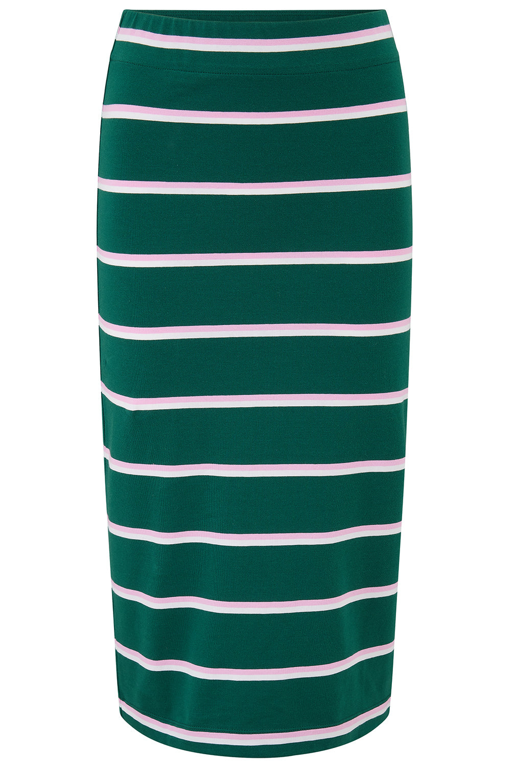 Sugarhill Brighton Women's Pink / Green / White Saskia Jersey Skirt, Green, Colour Pop Stripe In Green