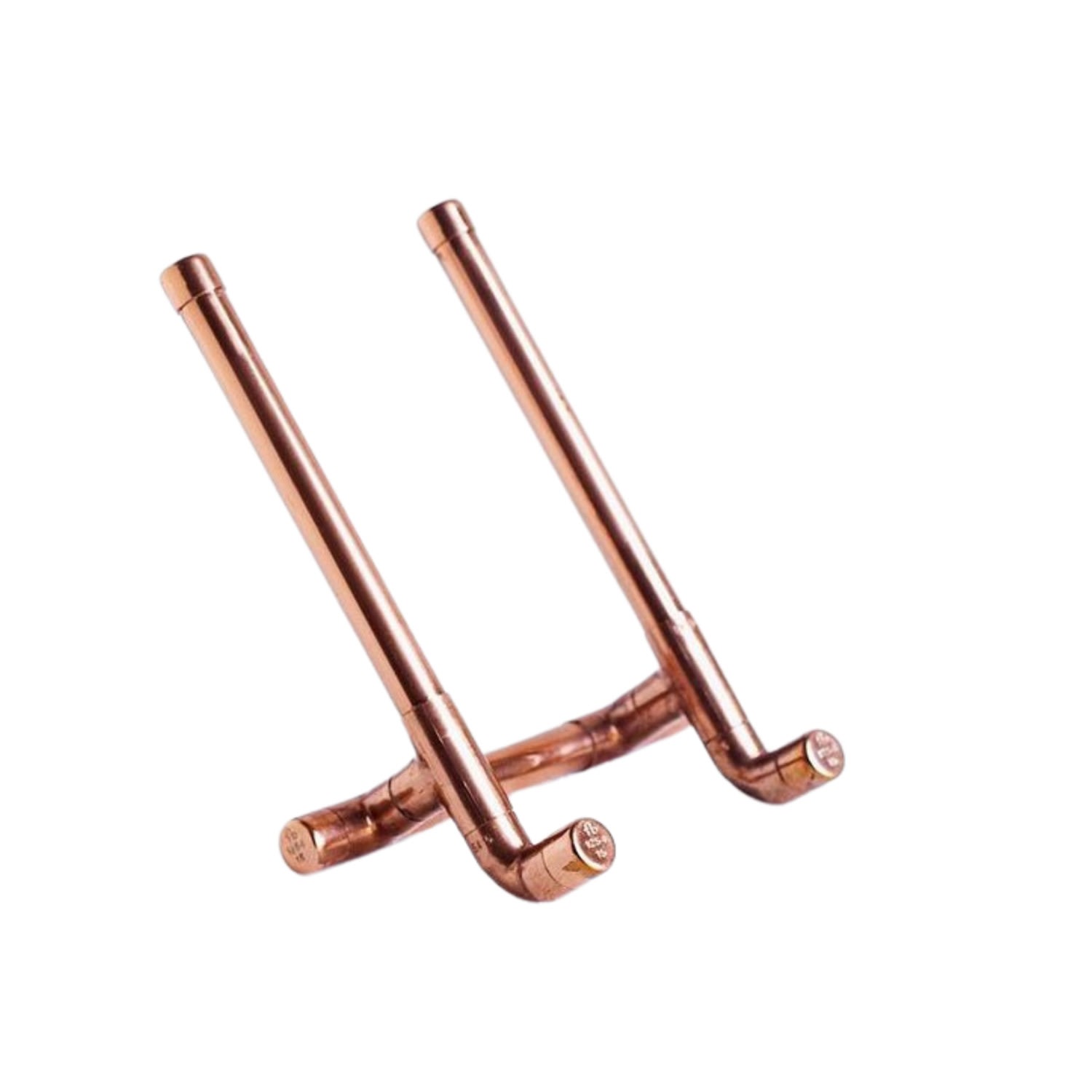 Anatoliacraft Neutrals Handcrafted Copper Display Stand & Decorative Mirror Holder