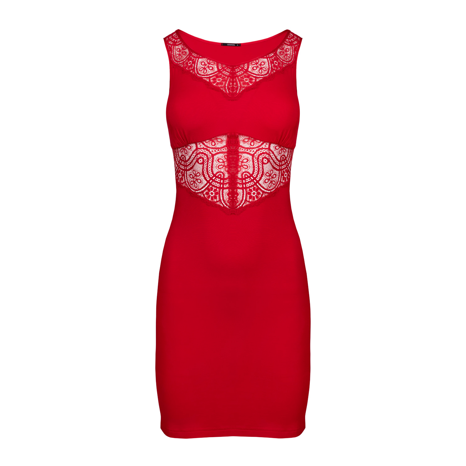 Oh!zuza Night&day Women's Lace-trimmed Nightgown In Vibrant Red In Red