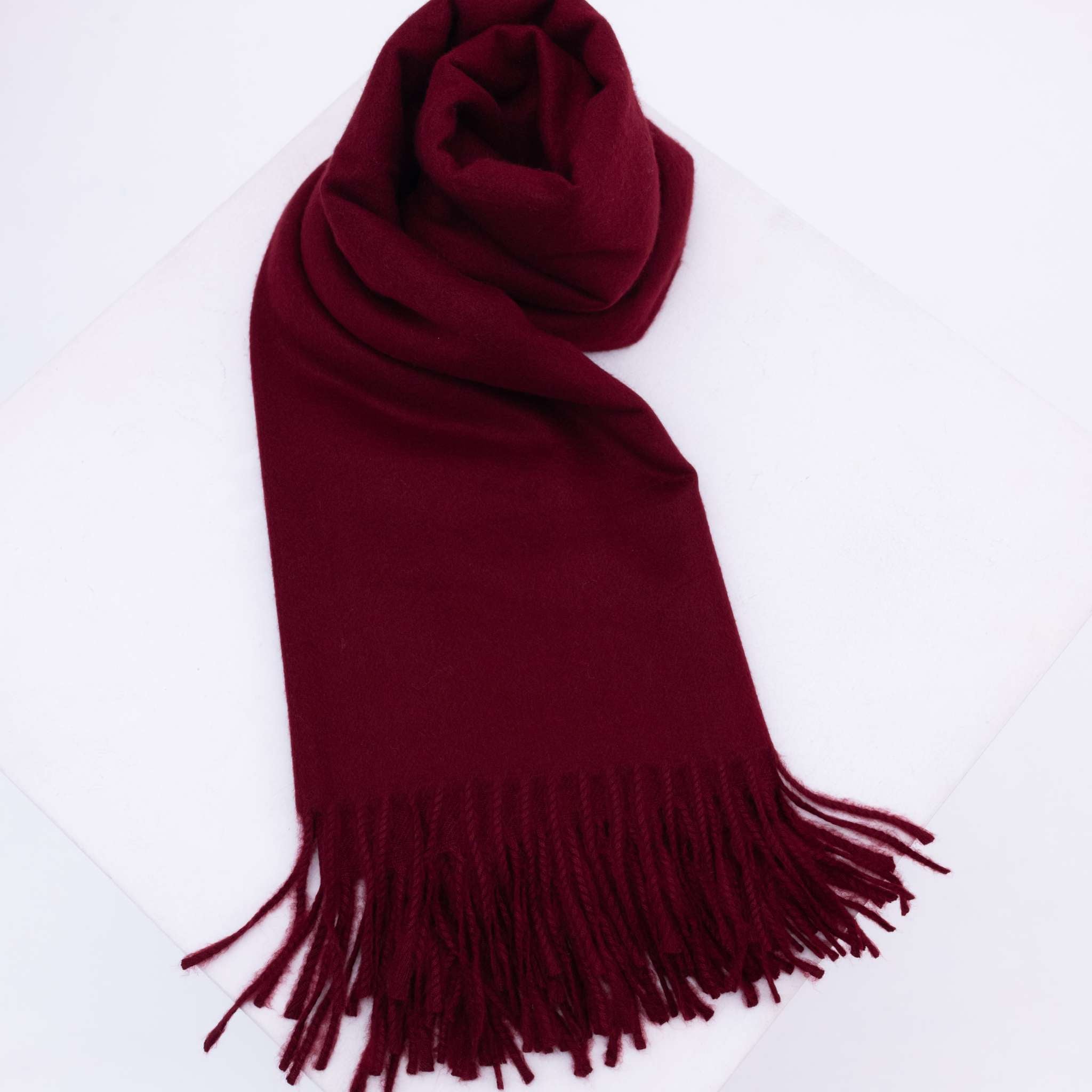 Women’s Red Unisex Cashmere Scarf In Burgundy One Size The Taylor Clothing