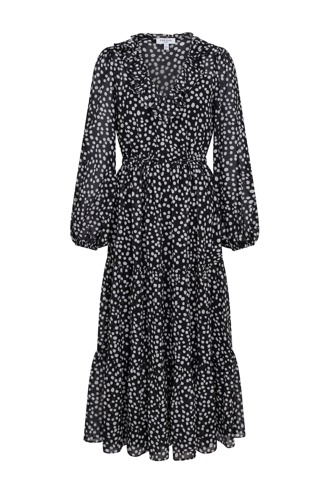 Fresha London Women's Ivy Dress Polka Dot In Black