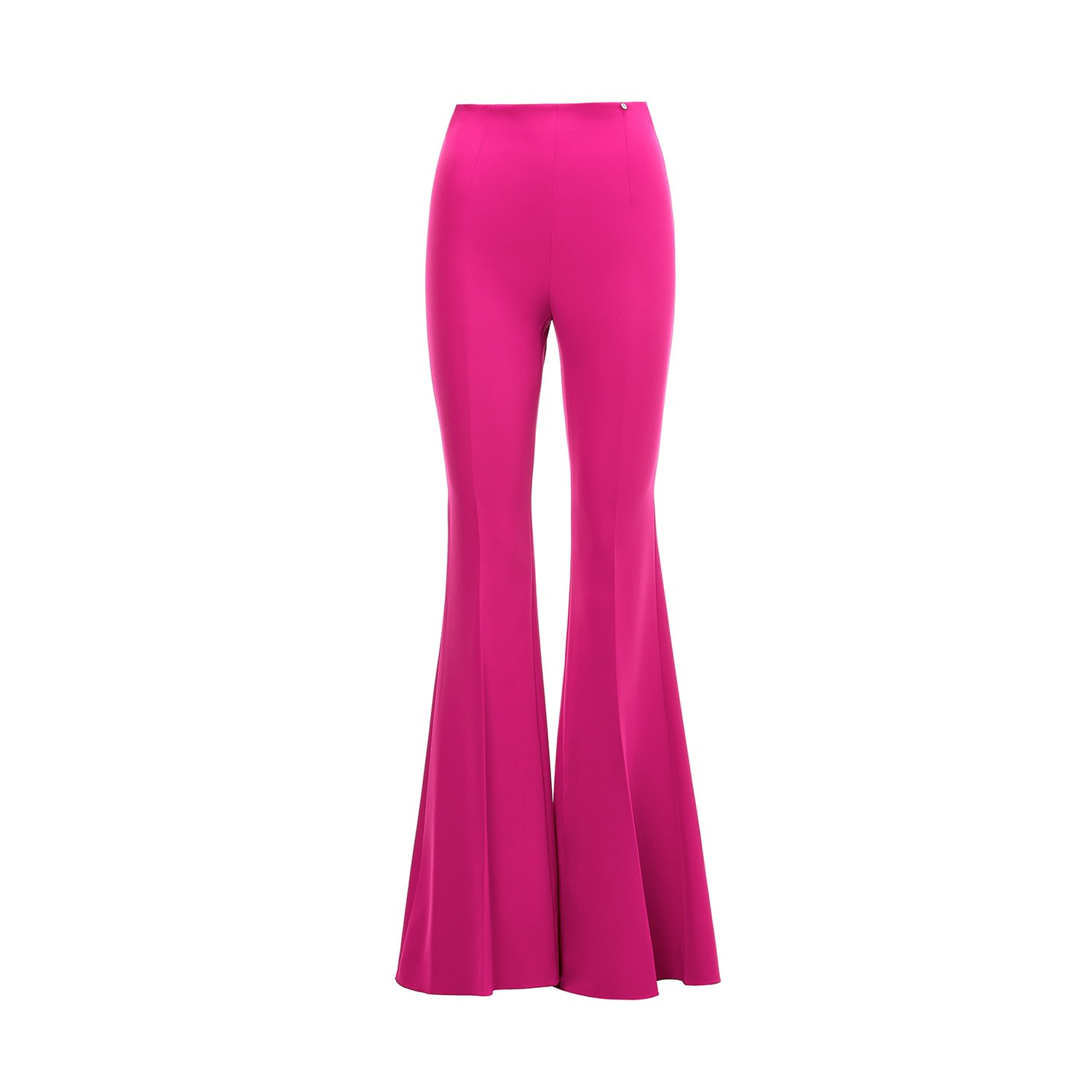 Nissa Women's Pink / Purple High Waisted Flared Pants In Pink/purple