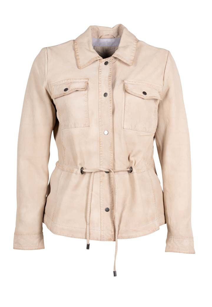 Mauritius Amaly Drawstring Jacket In Chalk In White