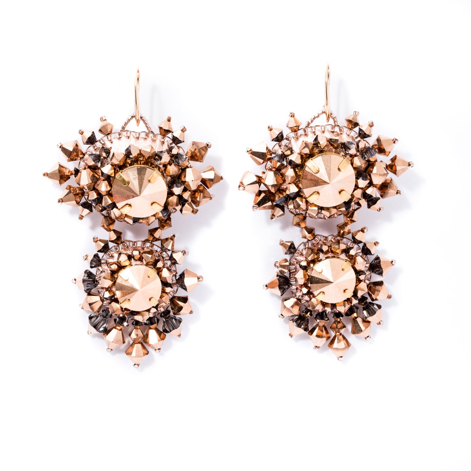 Women’s Shar Rose Gold Earrings Eleve Jewels