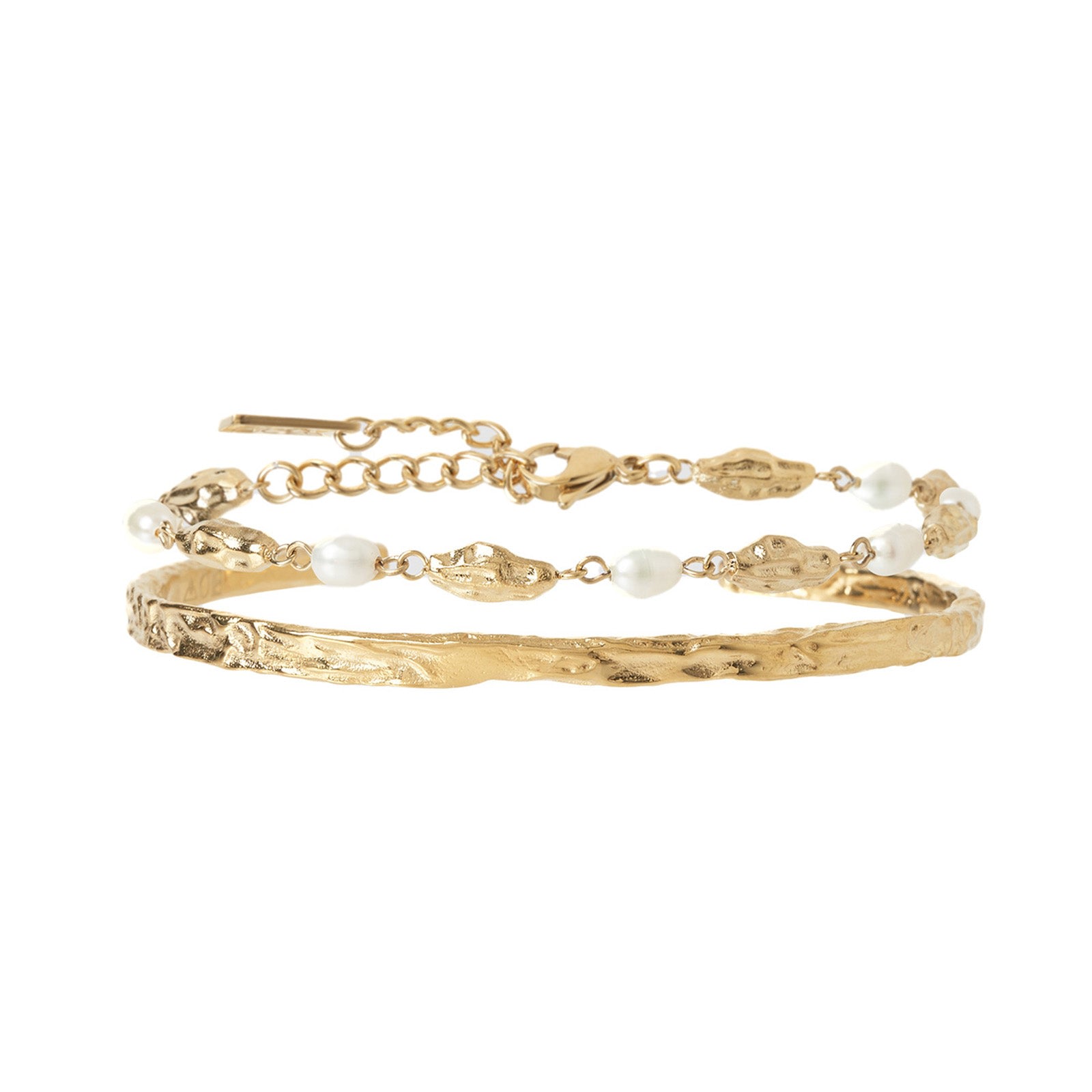 Women’s Gold Helena Bracelet Stack Arms of Eve