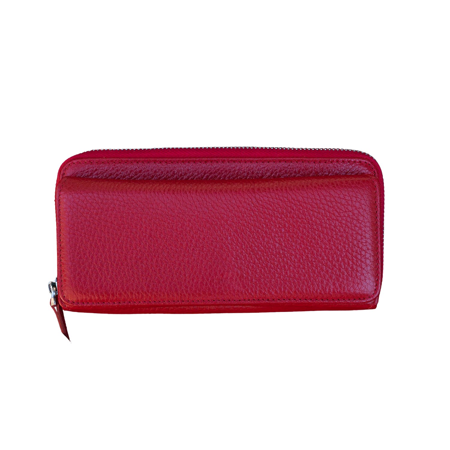 Leathere Women's Premium Multi-card Leather Wallet - Red - Surprise