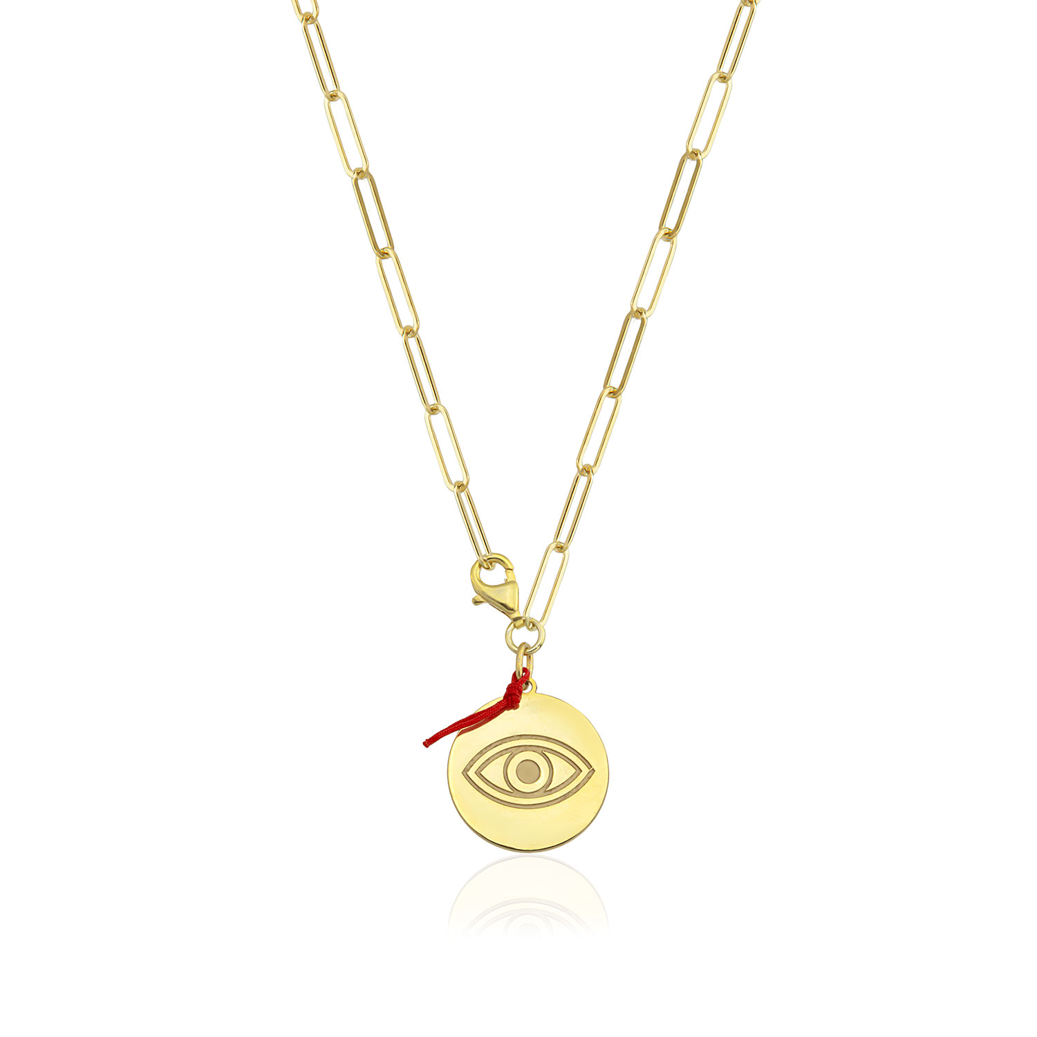 The Pheia Women's Evil Eye Gold Medallion Necklace In Gold