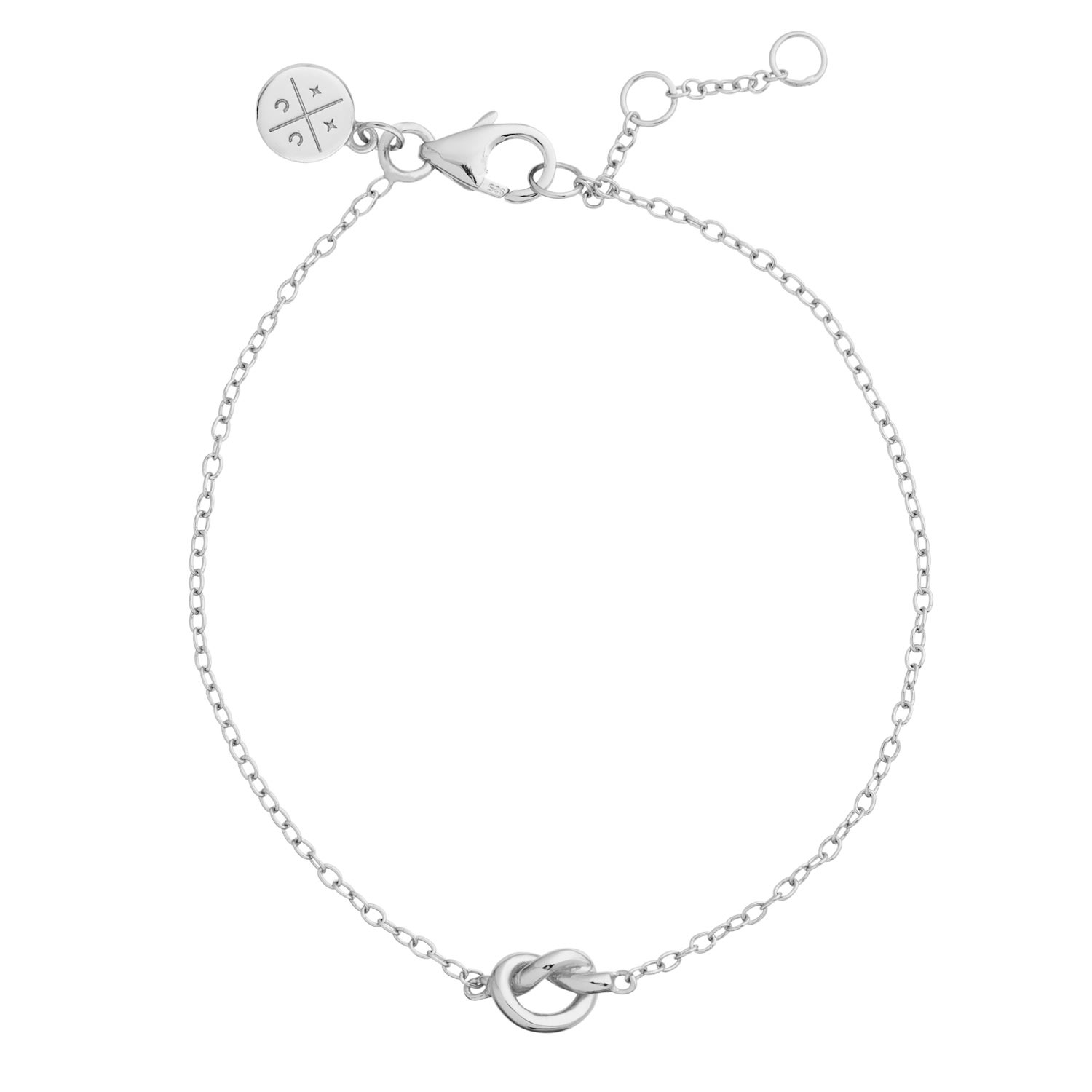 Women’s Love Knot Bracelet Silver Cartilage Cartel